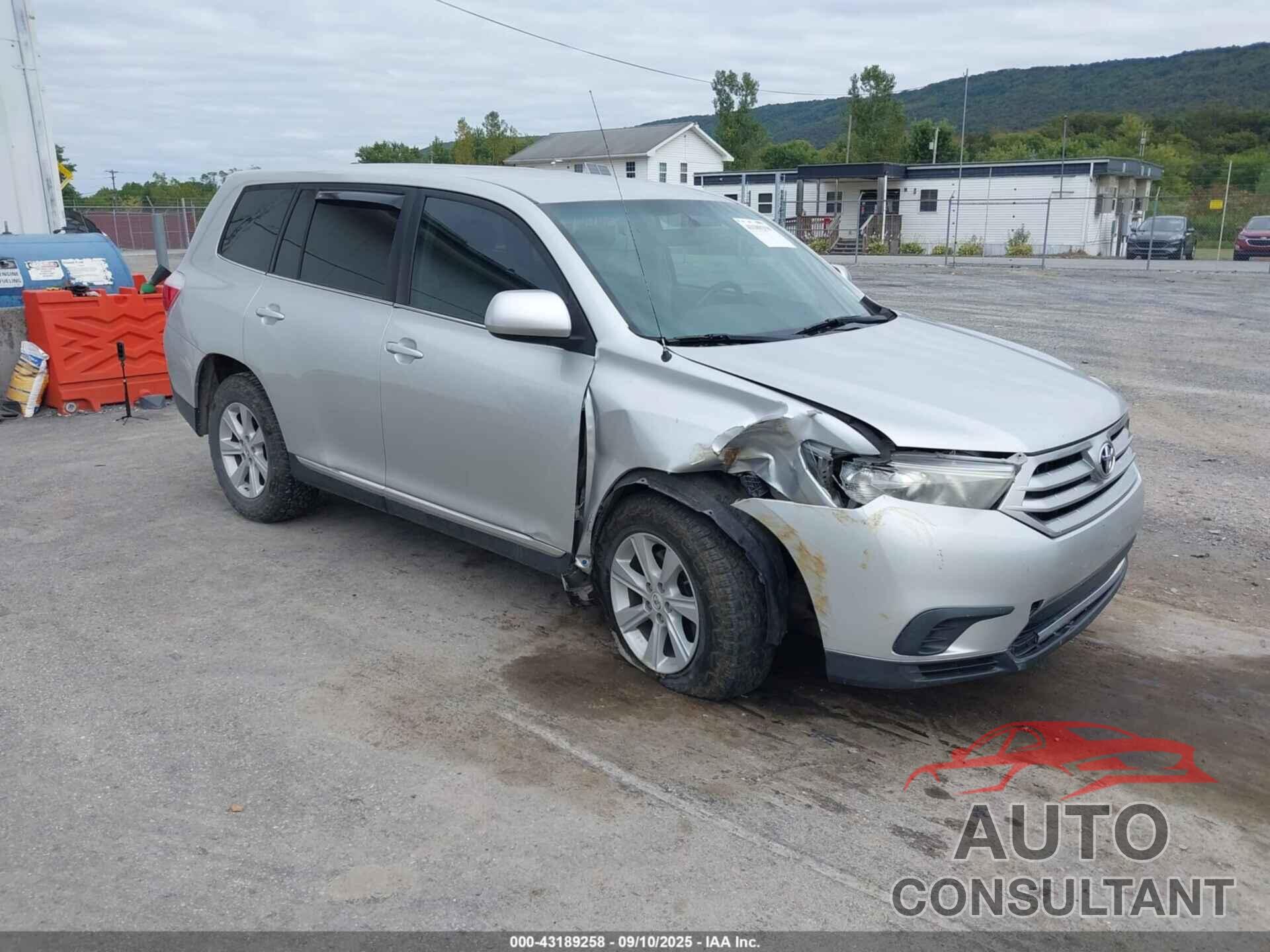 TOYOTA HIGHLANDER 2012 - 5TDZA3EHXCS019953
