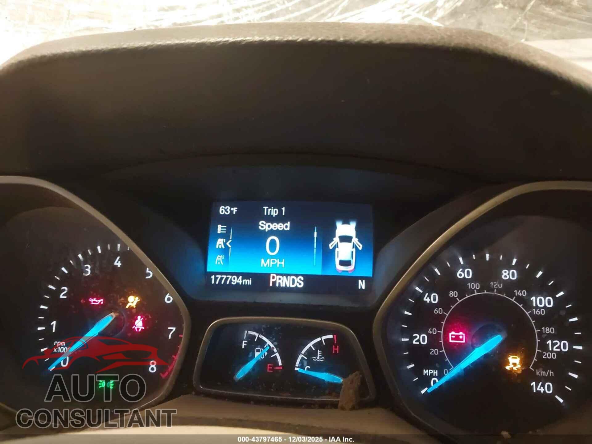 FORD FOCUS 2017 - 1FADP3FE2HL342812