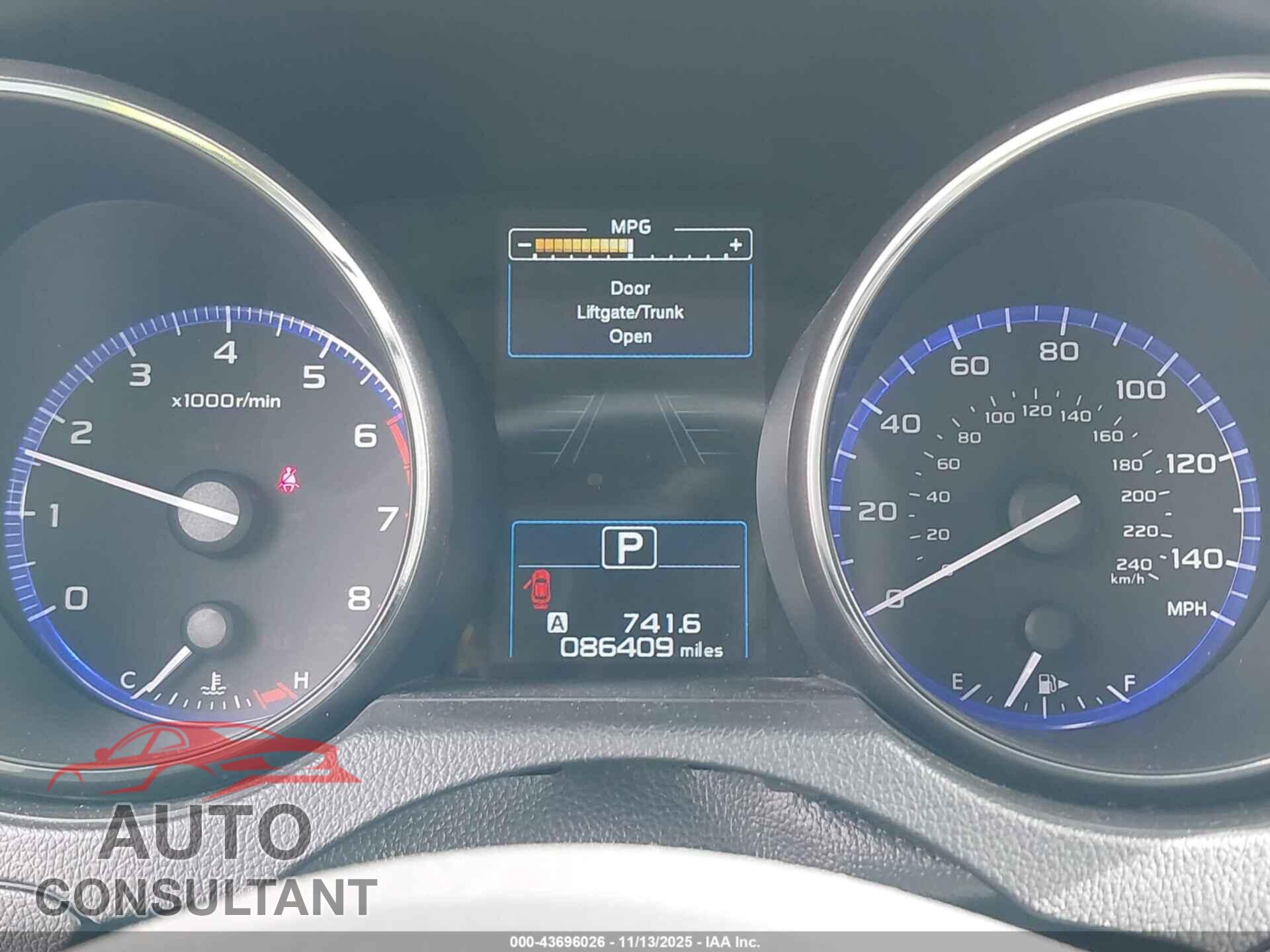SUBARU OUTBACK 2015 - 4S4BSAFC8F3236831