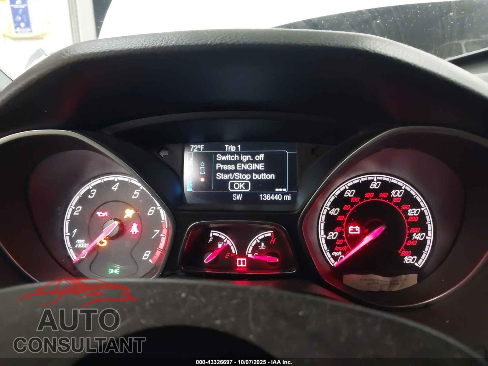 FORD FOCUS ST 2014 - 1FADP3L91EL453628