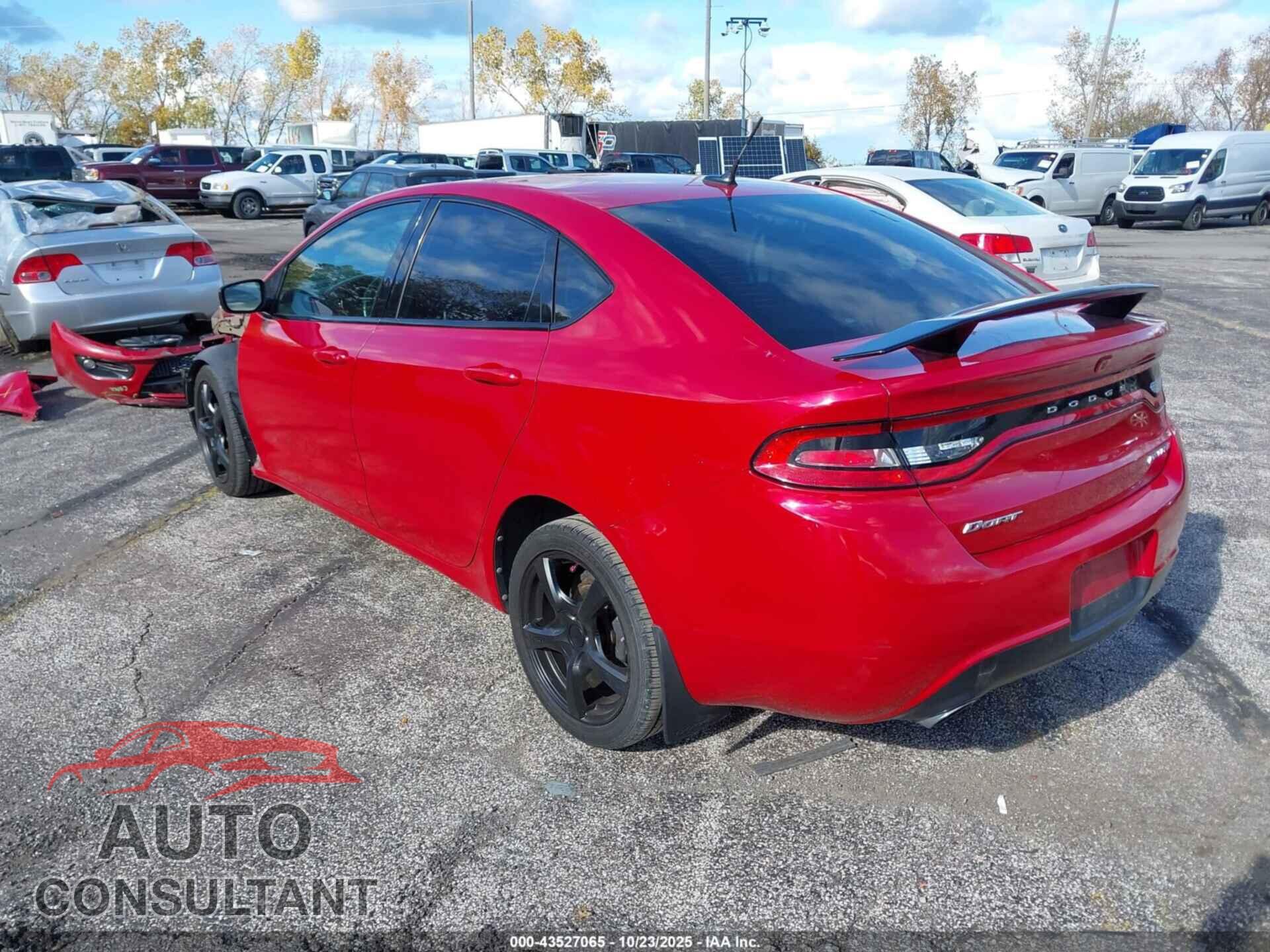 DODGE DART 2013 - 1C3CDFBA6DD110239