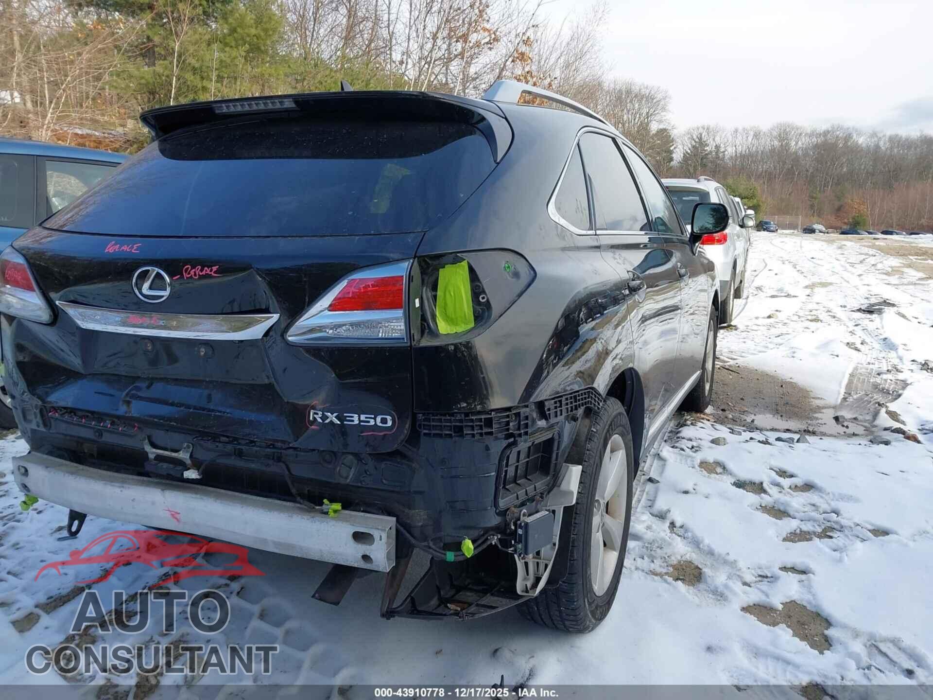 LEXUS RX 350 2013 - 2T2BK1BA2DC211237
