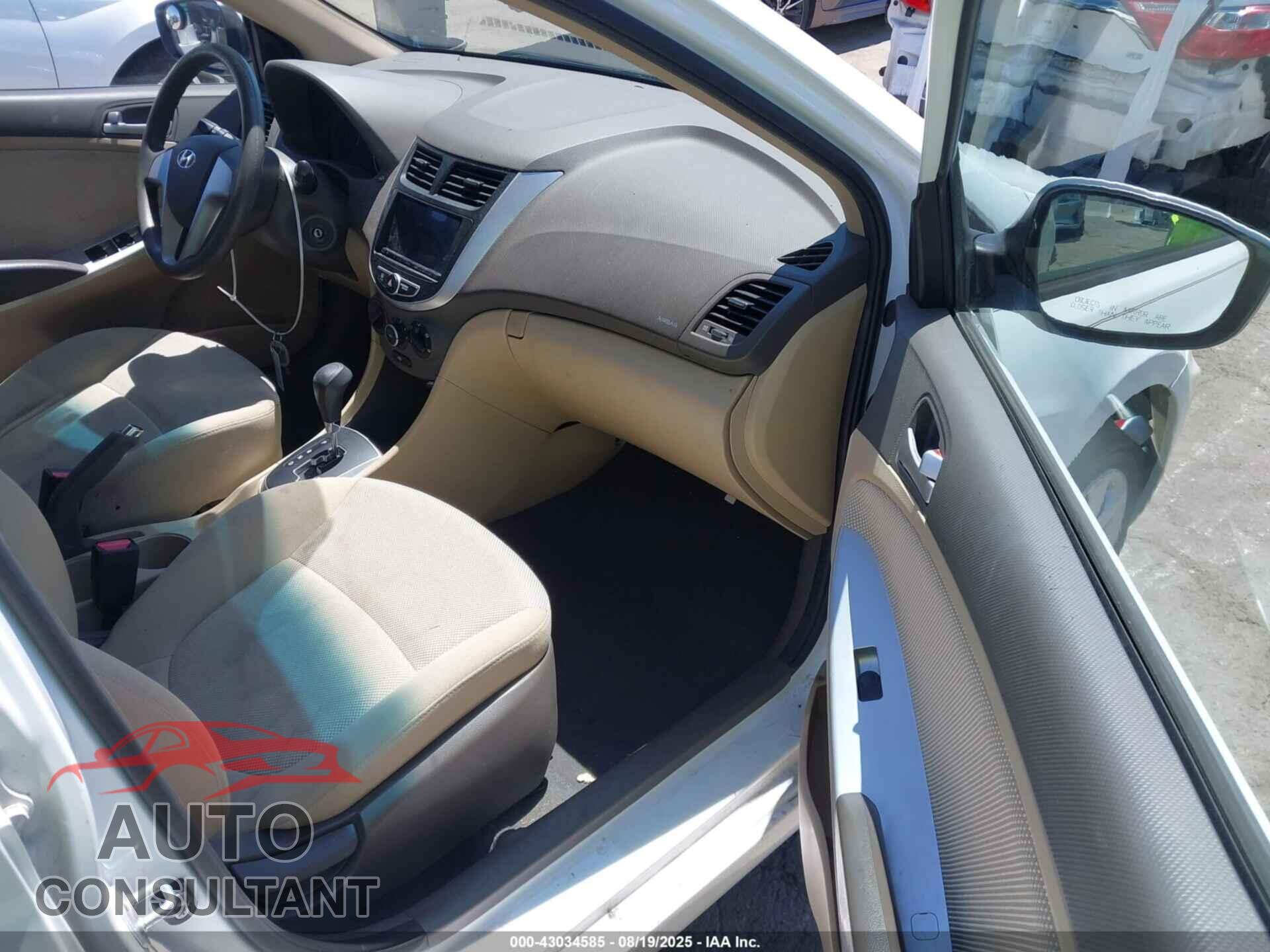 HYUNDAI ACCENT 2012 - KMHCT4AE2CU243176