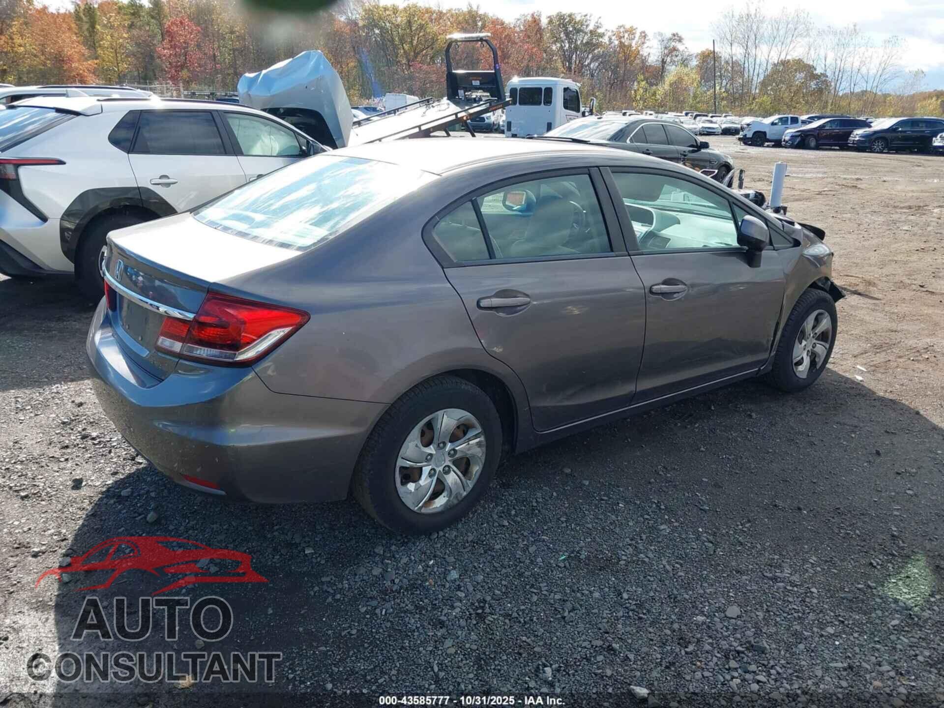 HONDA CIVIC 2013 - 19XFB2F59DE248375