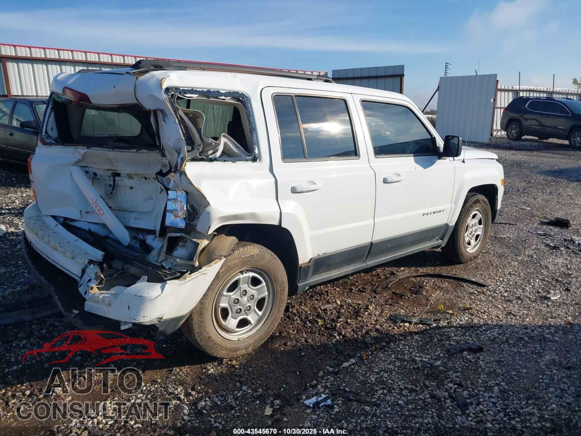 JEEP PATRIOT 2012 - 1C4NJPBAXCD540468