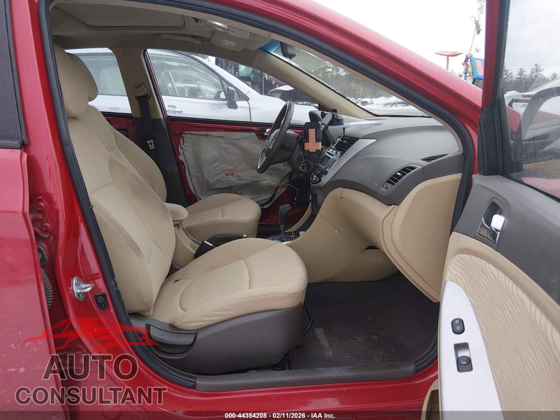 HYUNDAI ACCENT 2013 - KMHCU4AE9DU487566