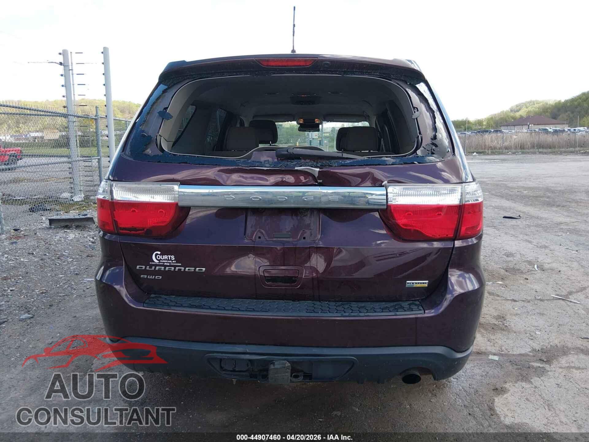 DODGE DURANGO 2012 - 1C4RDJAG2CC271495
