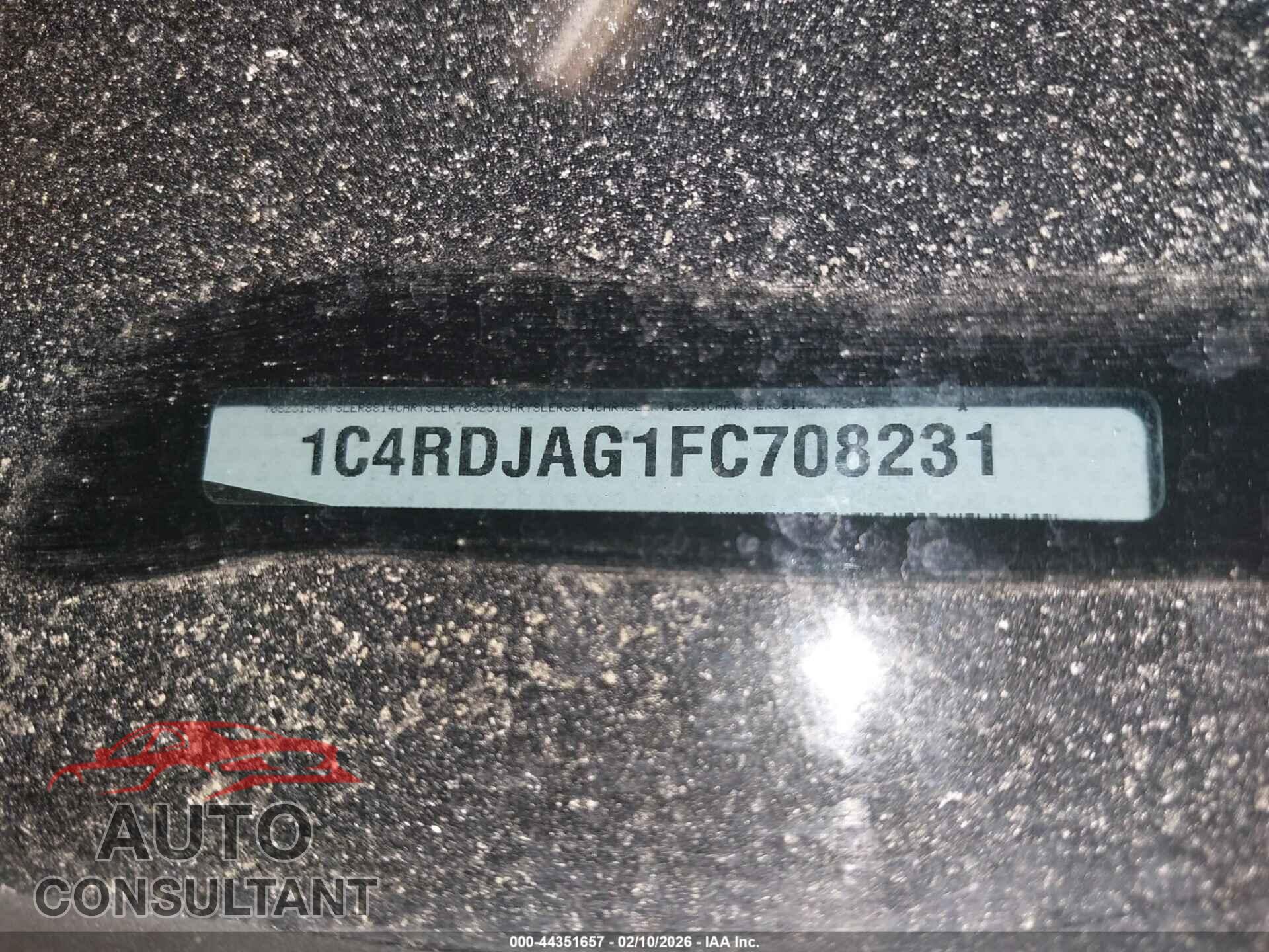 DODGE DURANGO 2015 - 1C4RDJAG1FC708231