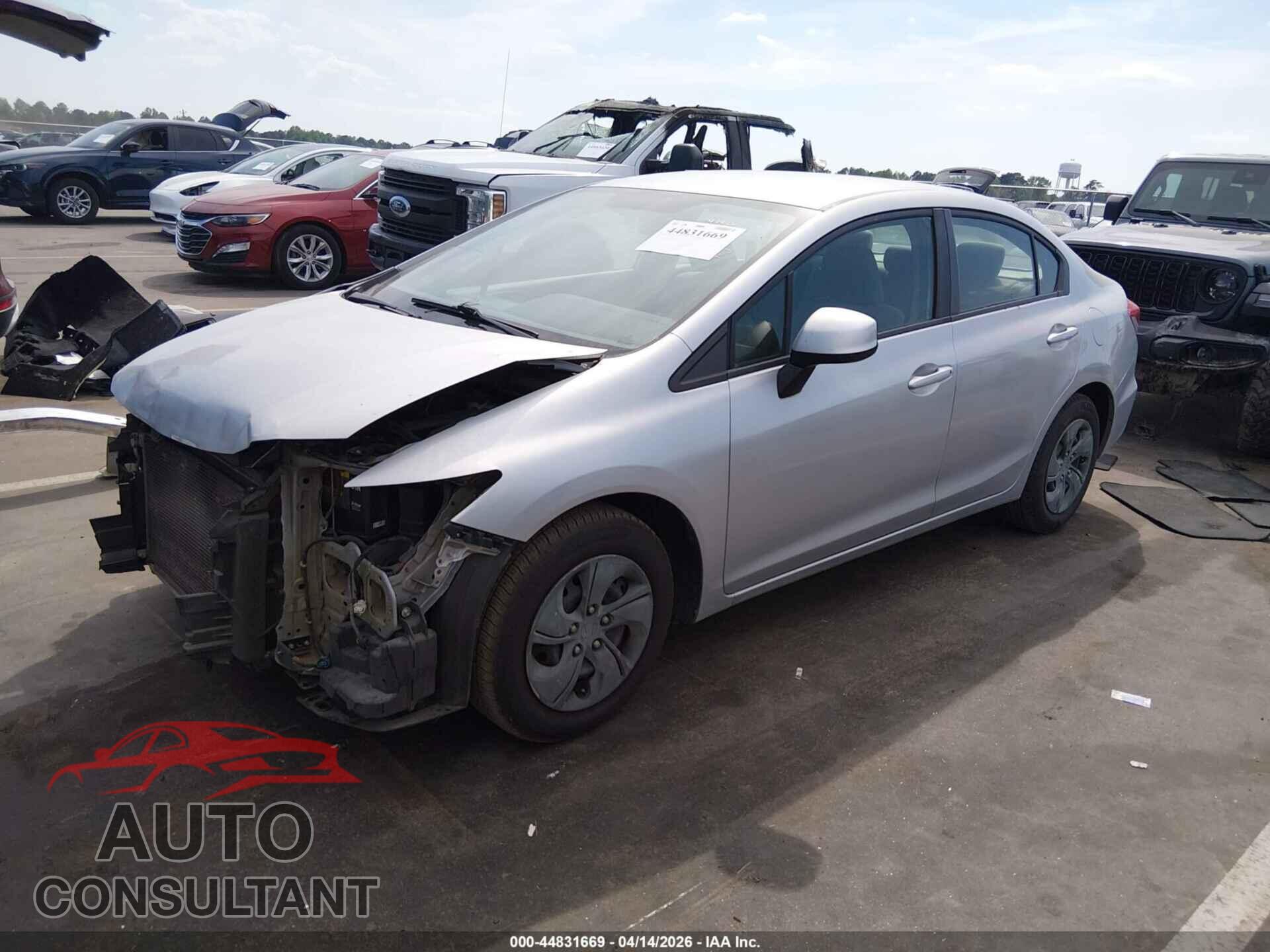 HONDA CIVIC 2013 - 2HGFB2F54DH548024