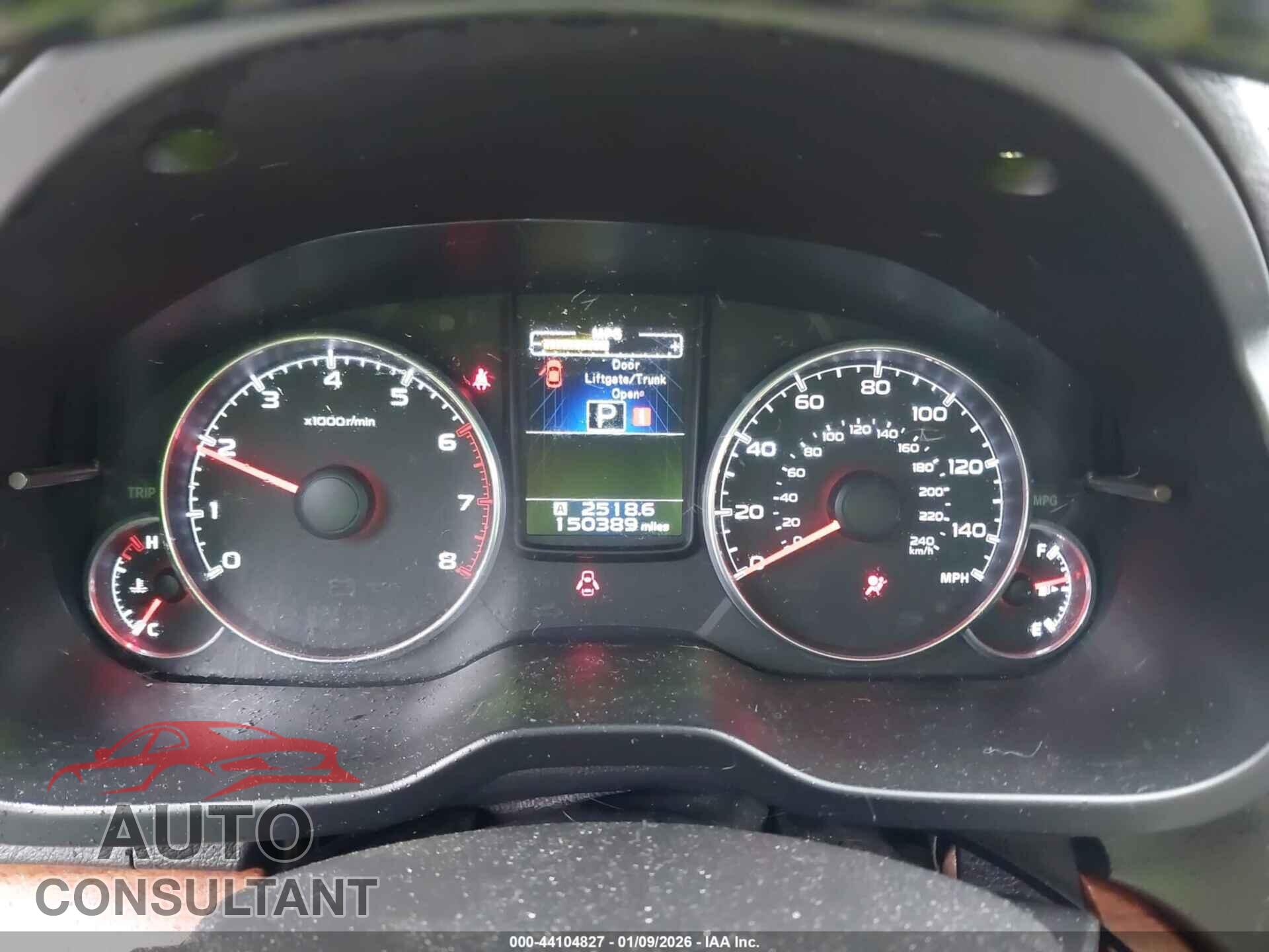 SUBARU OUTBACK 2014 - 4S4BRBLC0E3211443