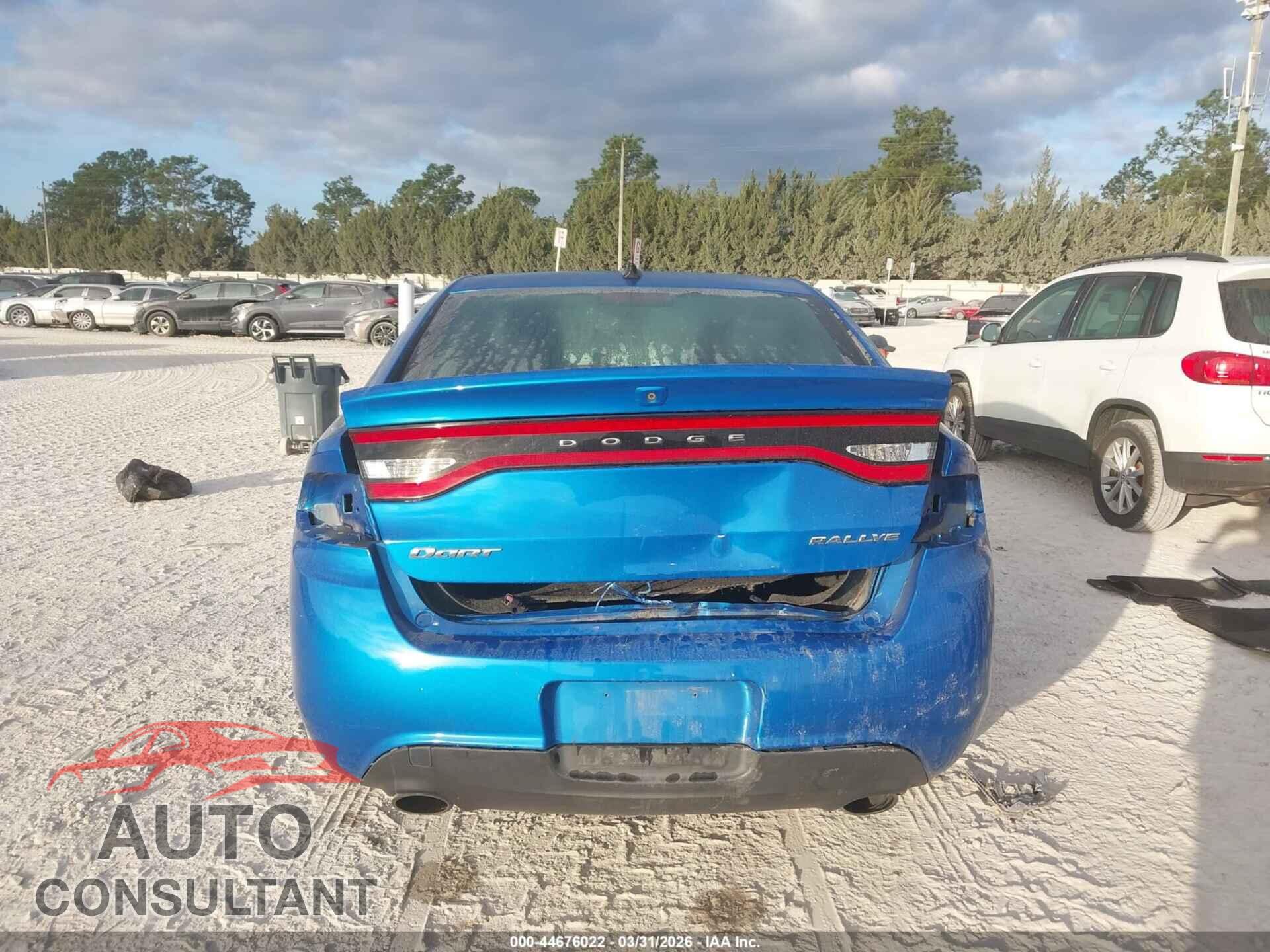 DODGE DART 2015 - 1C3CDFBB3FD278237