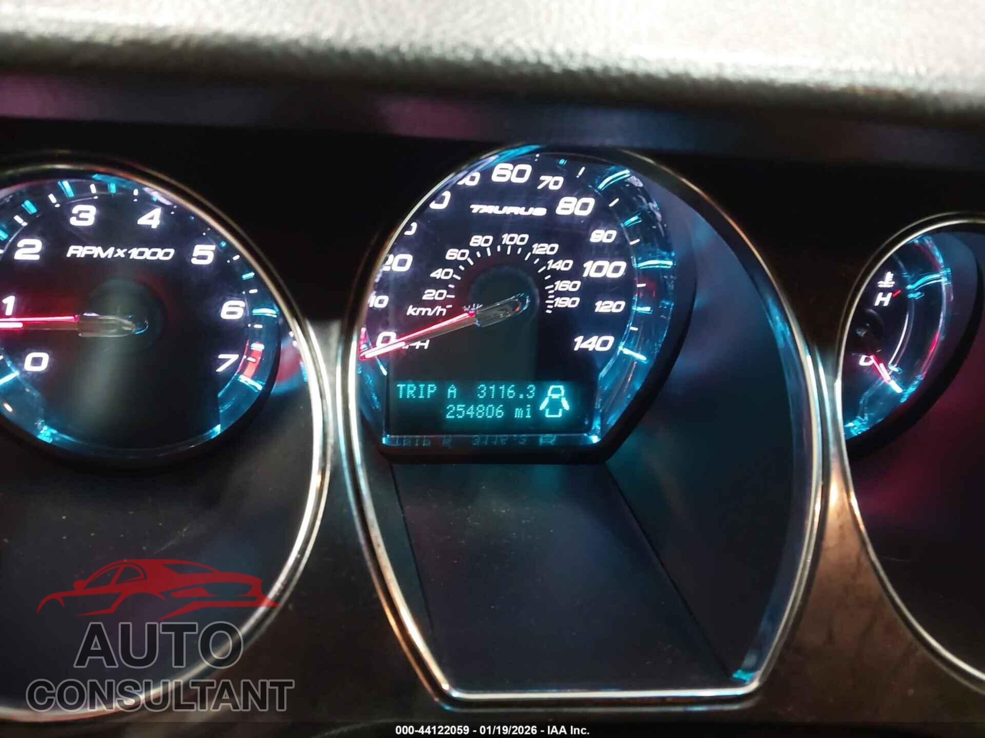 FORD TAURUS 2012 - 1FAHP2FW3CG123170