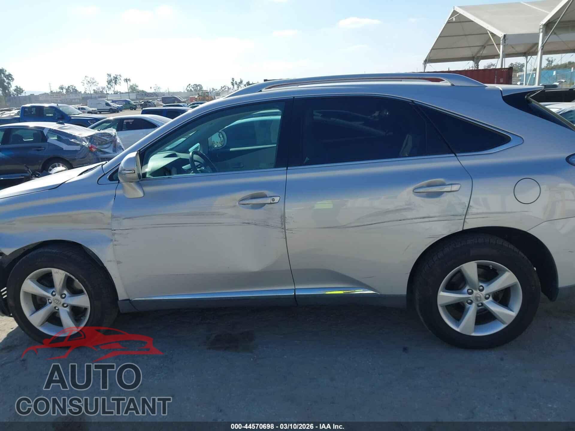 LEXUS RX 350 2011 - 2T2BK1BA8BC083180