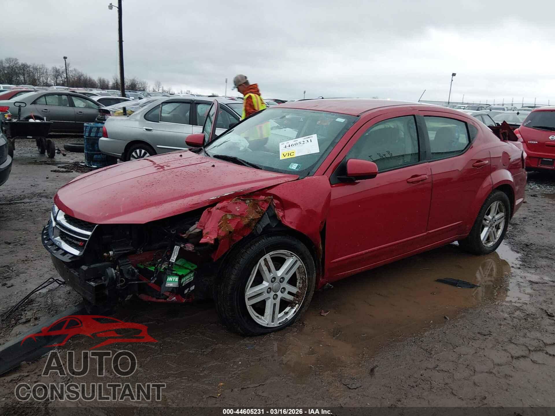 DODGE AVENGER 2012 - 1C3CDZCBXCN185561