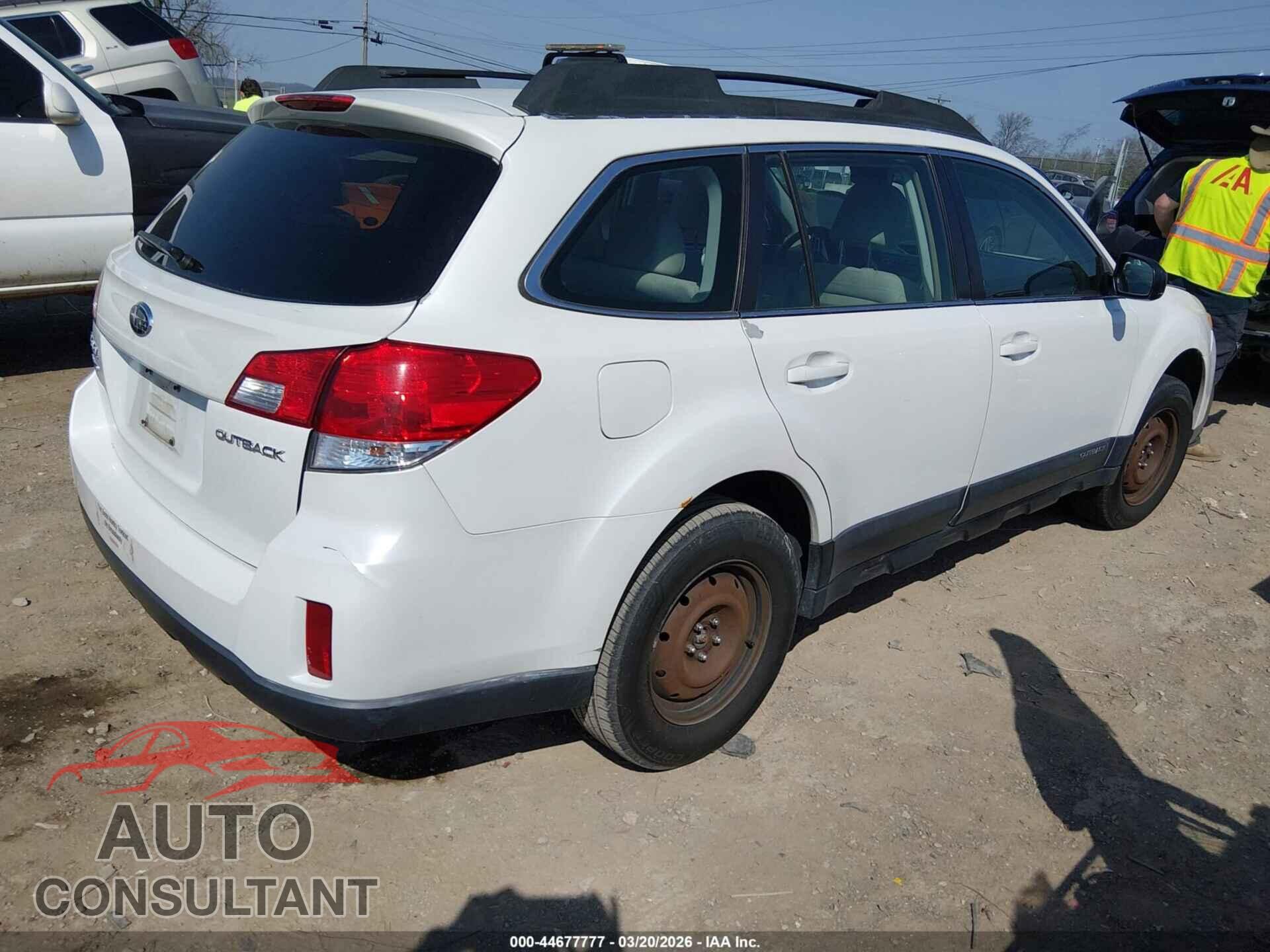 SUBARU OUTBACK 2013 - 4S4BRCAC9D1237722