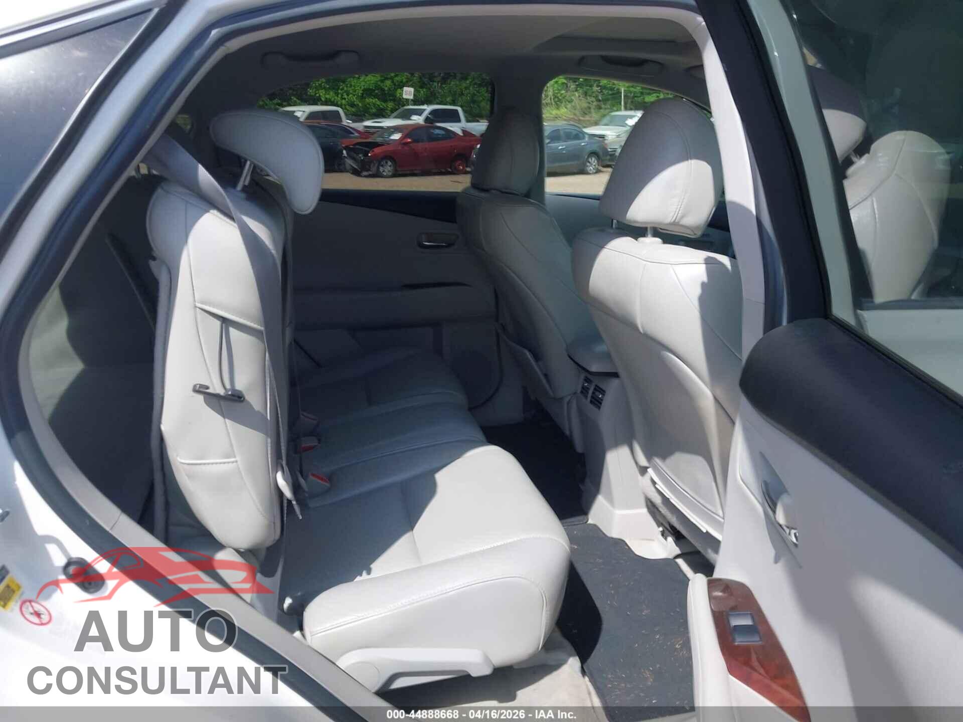 LEXUS RX 350 2010 - 2T2ZK1BA1AC009807