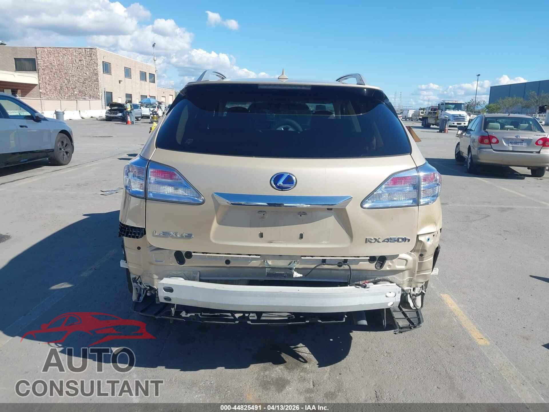 LEXUS RX 450H 2010 - JTJBC1BA2A2408353