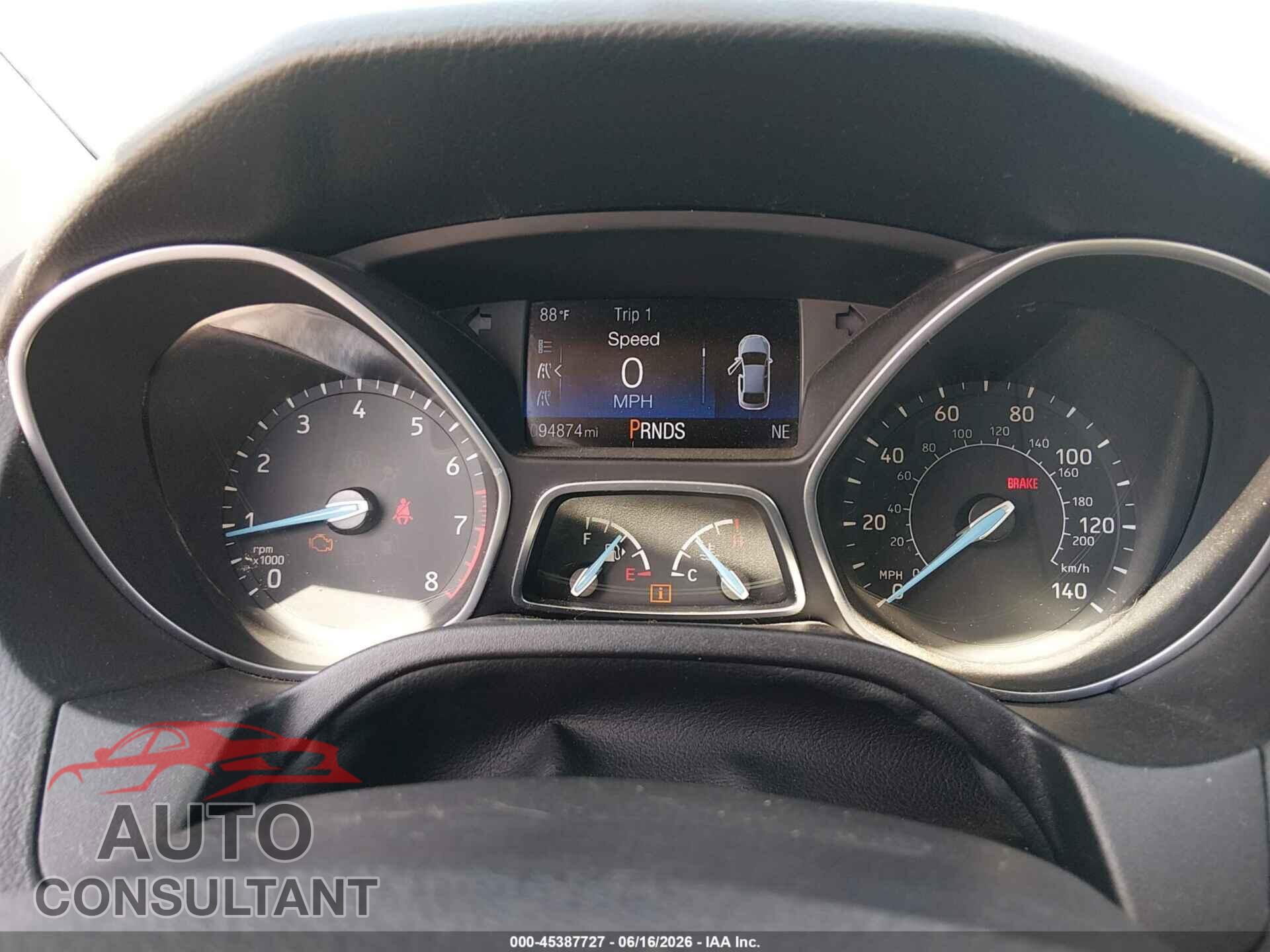 FORD FOCUS 2016 - 1FADP3FE8GL223984