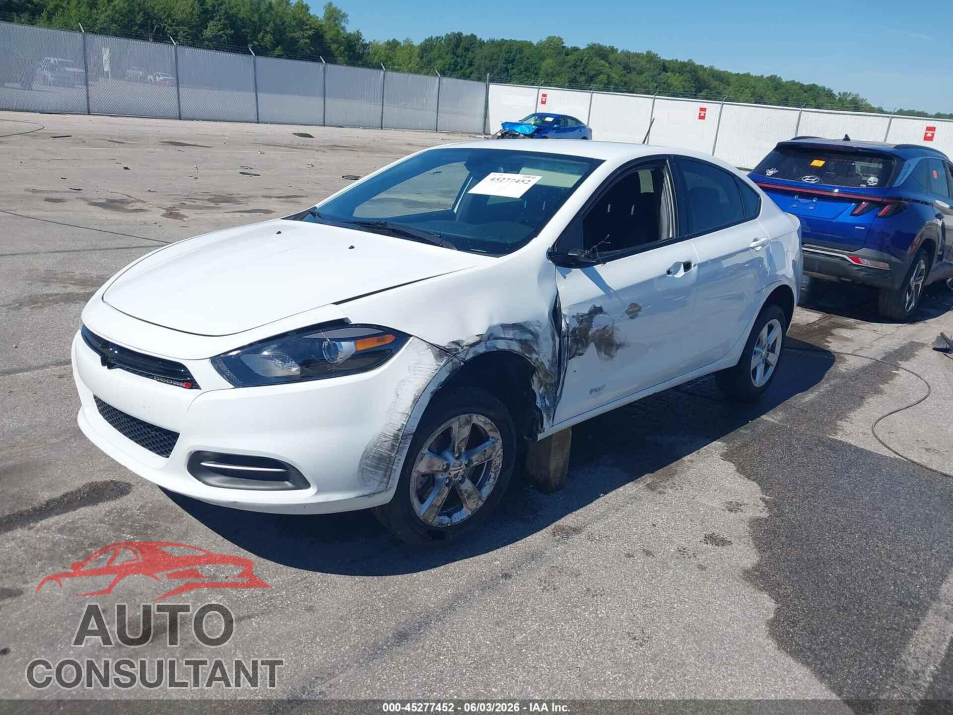DODGE DART 2015 - 1C3CDFBB1FD123704
