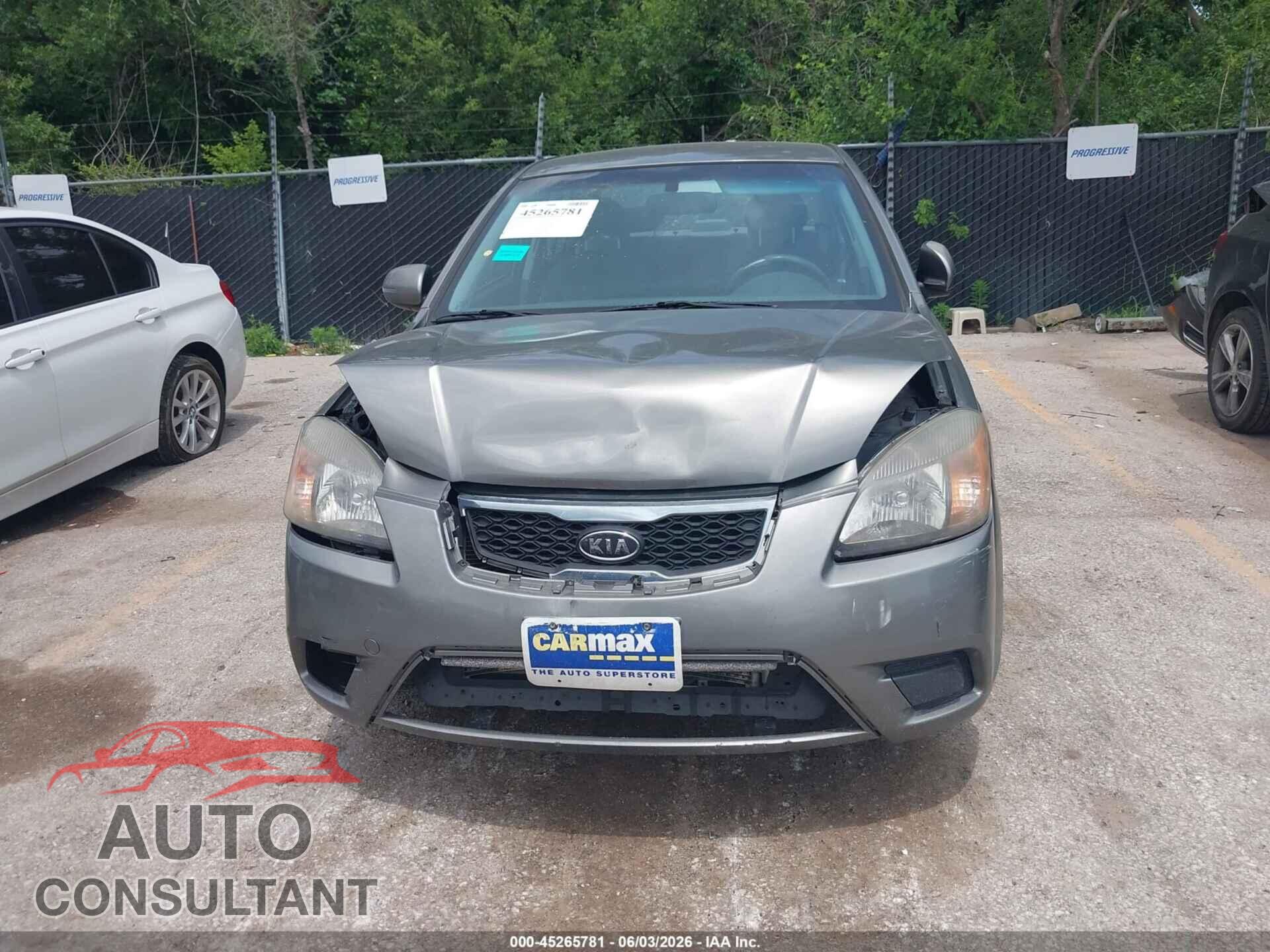 KIA RIO 2011 - KNADH4A34B6868252