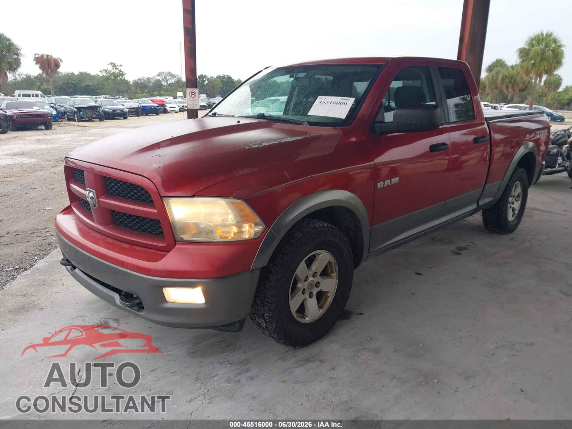 DODGE RAM 1500 2010 - 1D7RB1GP4AS112063