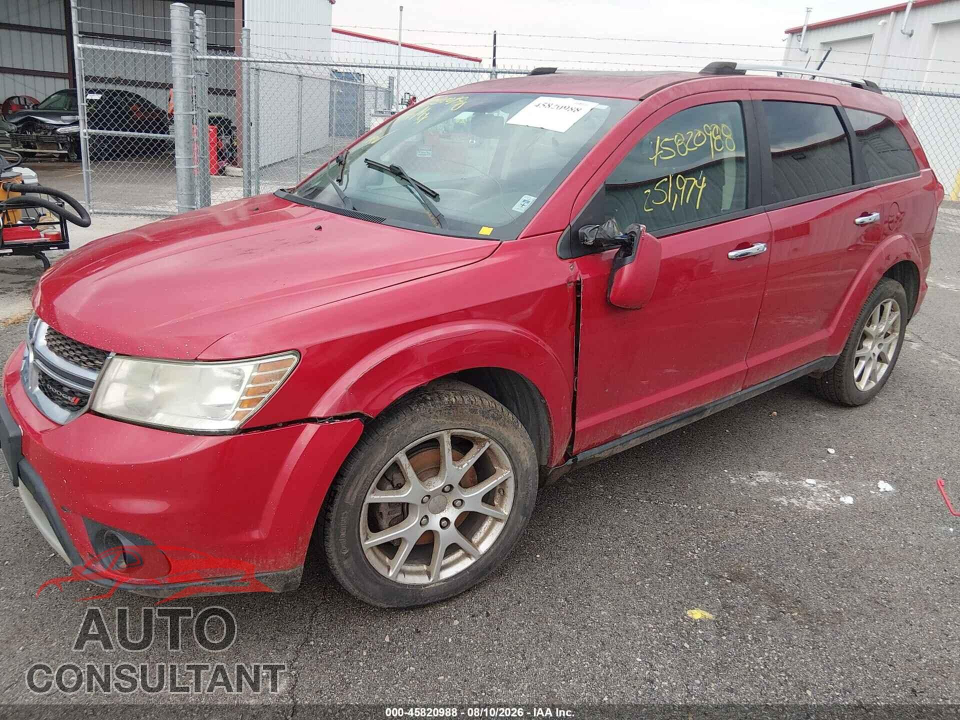 DODGE JOURNEY 2012 - 3C4PDCDG3CT369017