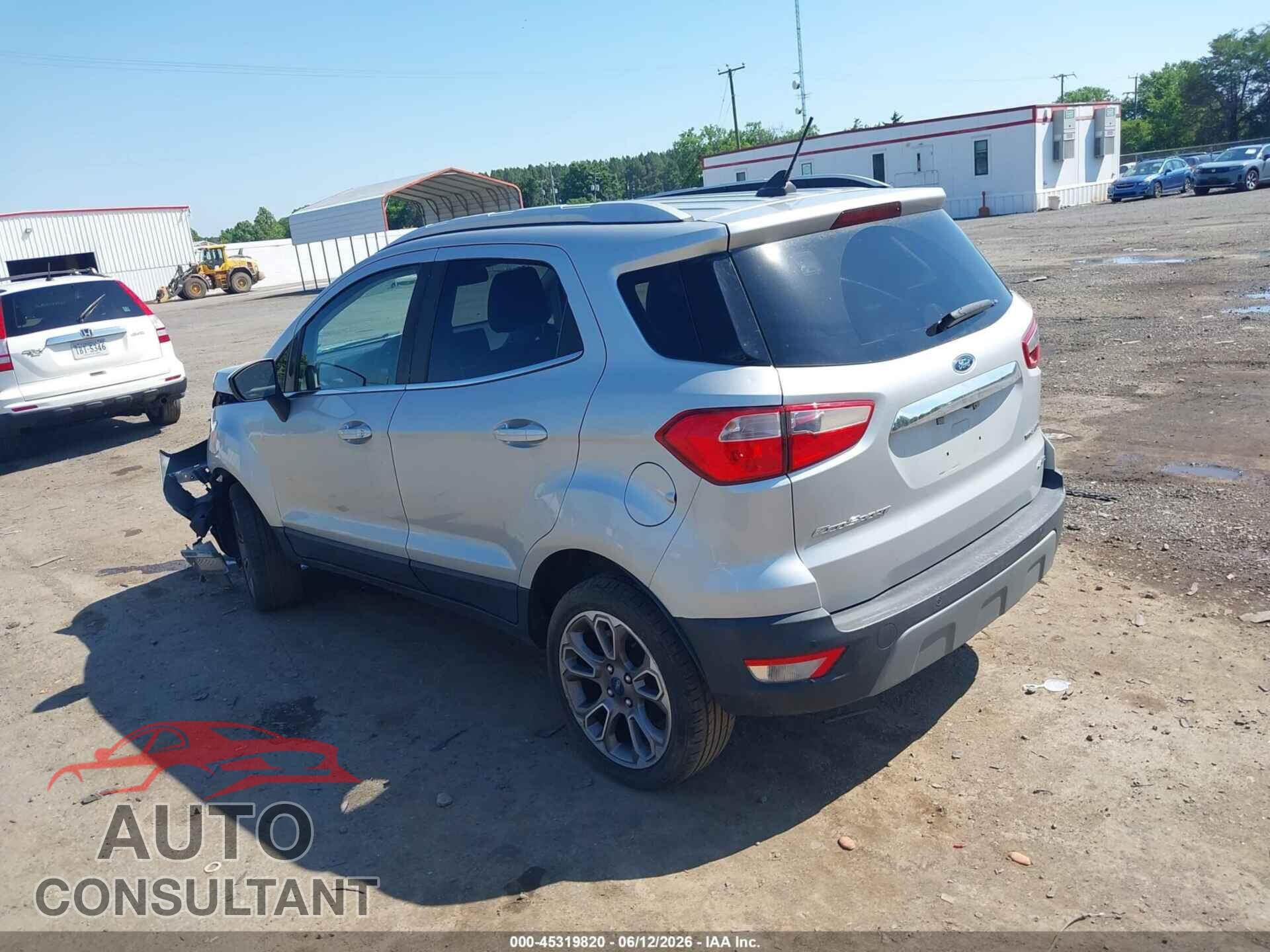 FORD ECOSPORT 2019 - MAJ6S3KL2KC297504