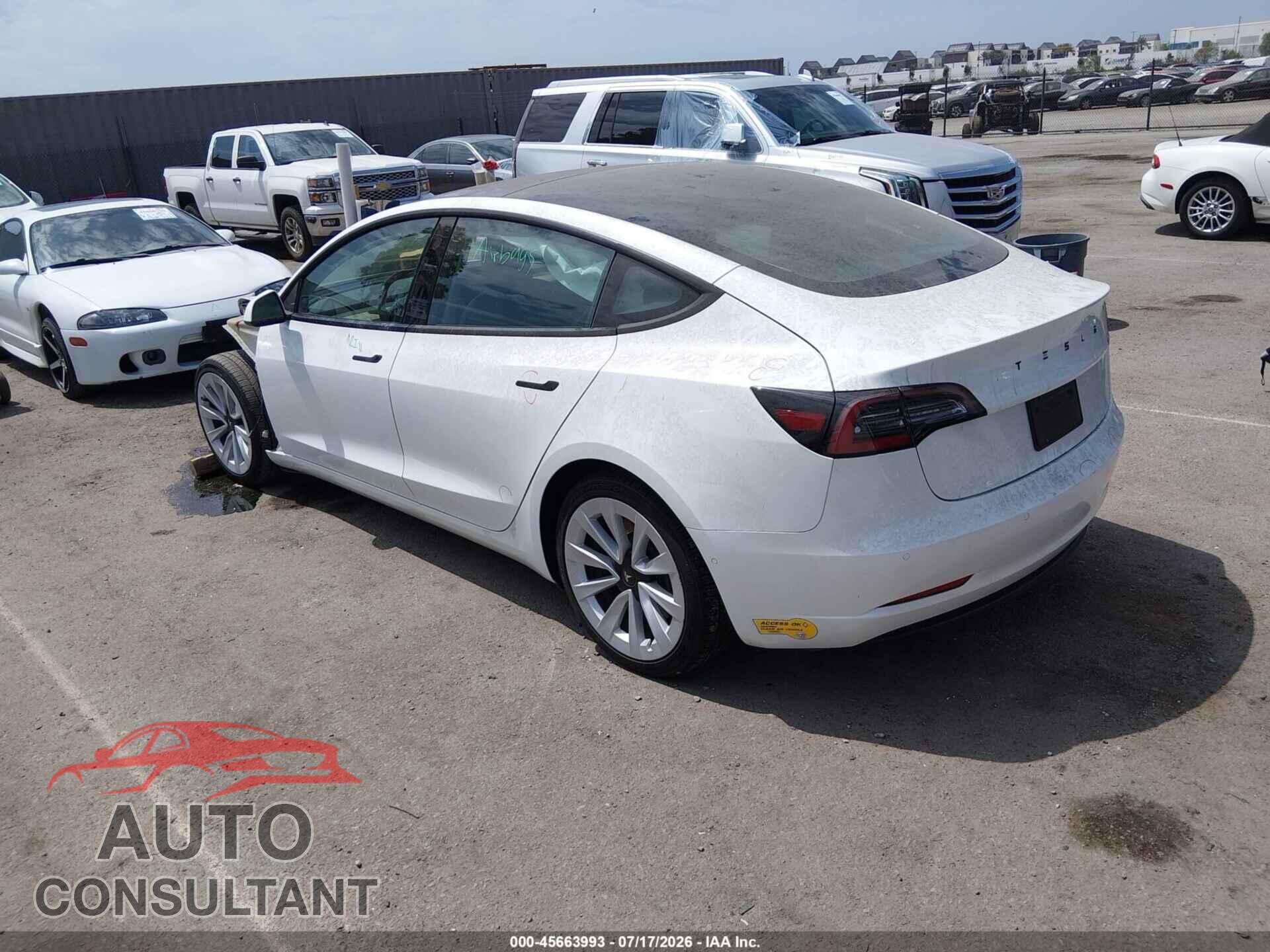 TESLA MODEL 3 2021 - 5YJ3E1EA5MF069022