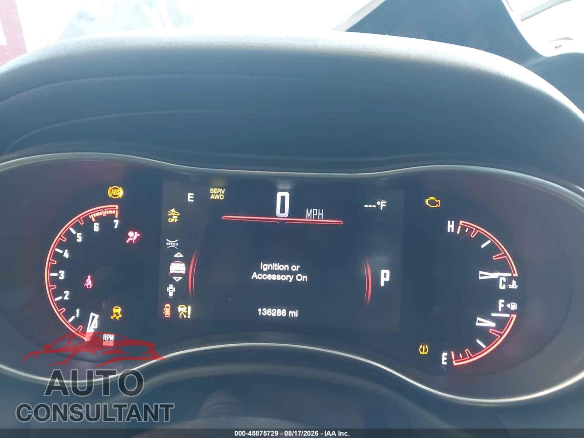 DODGE DURANGO 2017 - 1C4SDJET9HC881054