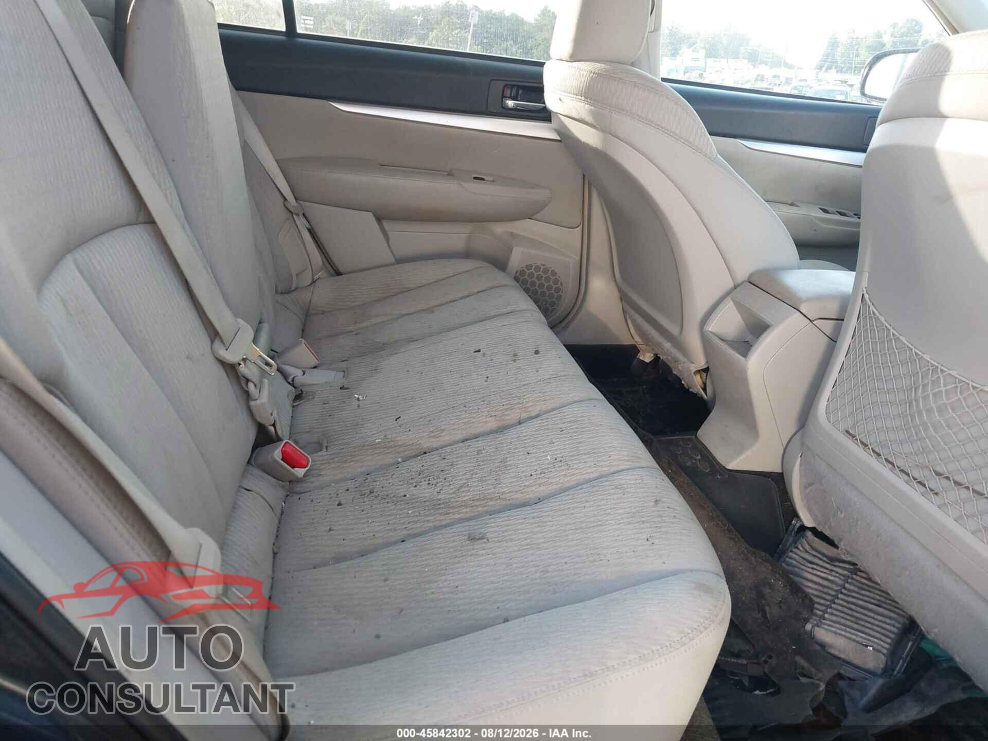 SUBARU OUTBACK 2012 - 4S4BRBCC0C3221497
