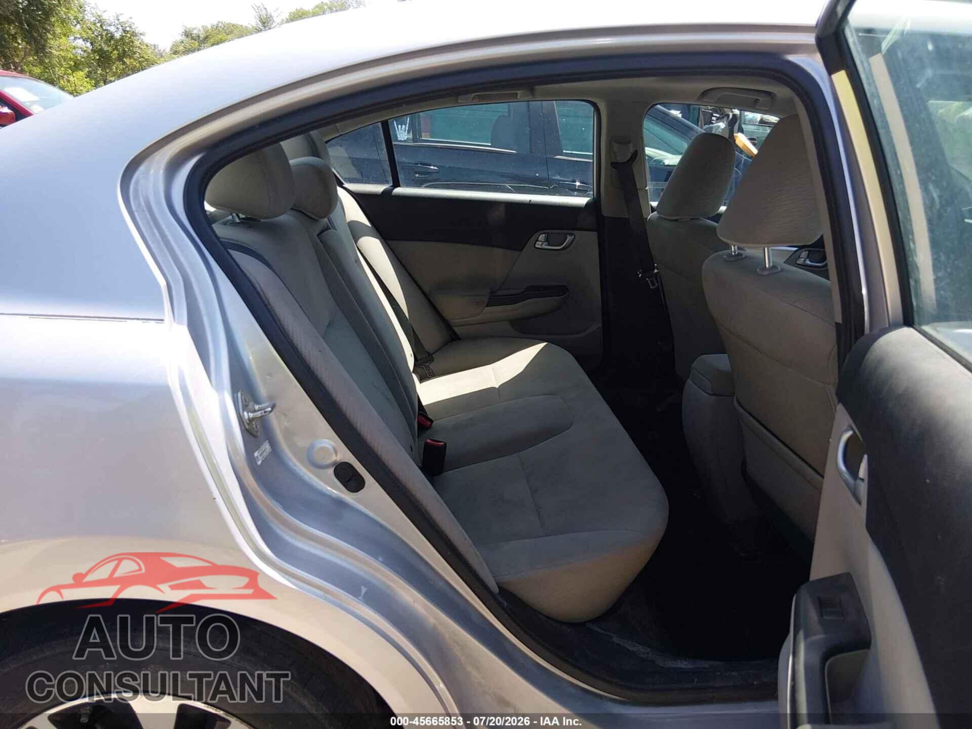 HONDA CIVIC 2013 - 19XFB2F83DE062616