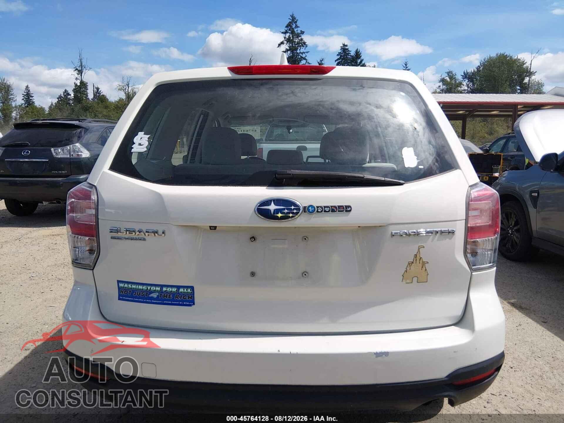 SUBARU FORESTER 2018 - JF2SJAAC1JG424706