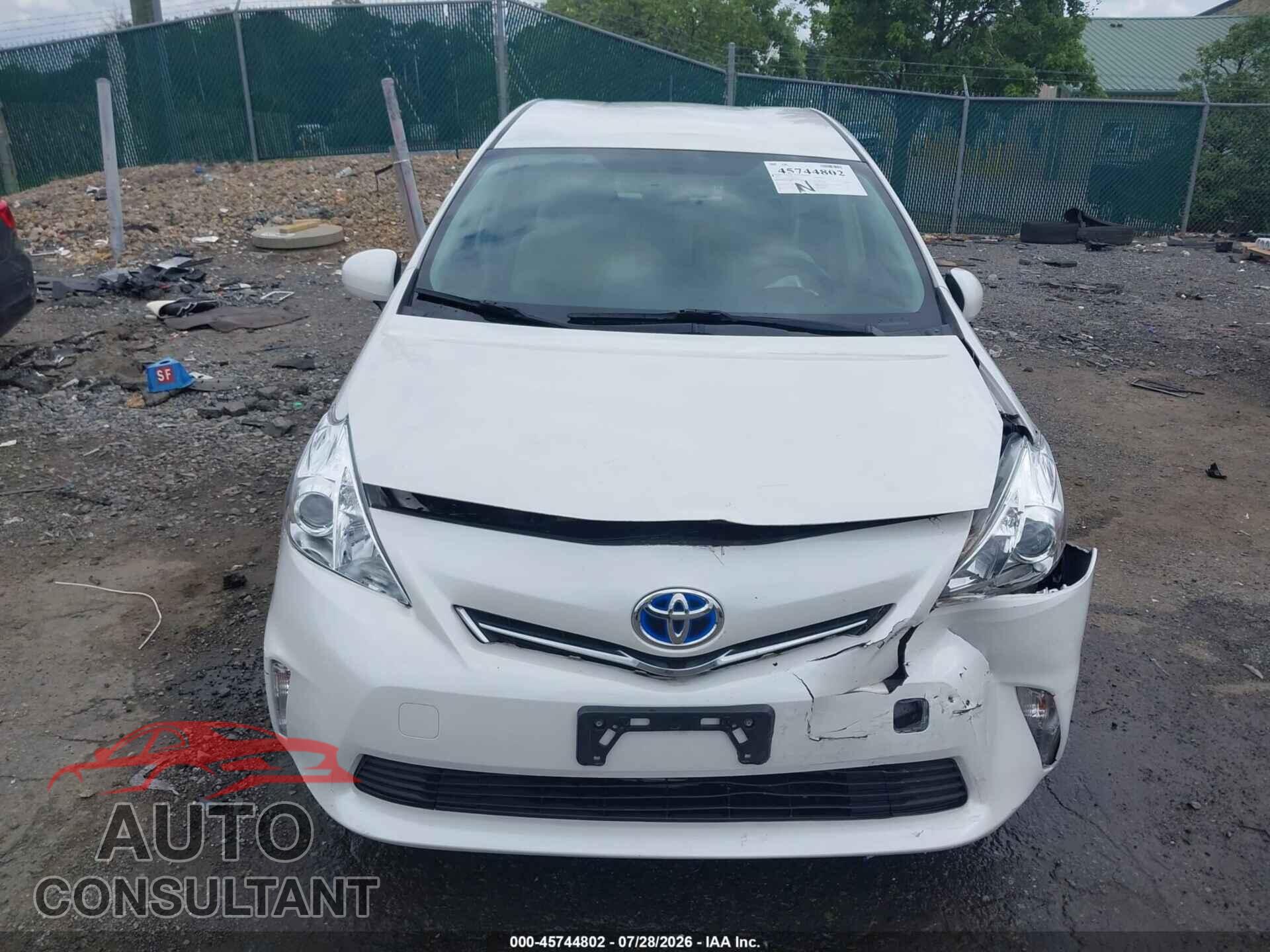 TOYOTA PRIUS V 2012 - JTDZN3EU0C3146827