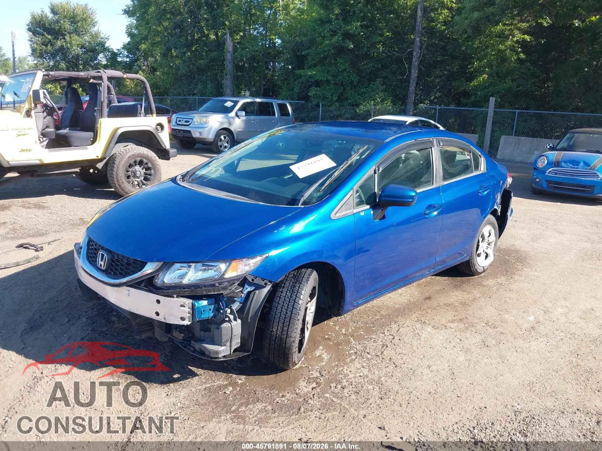 HONDA CIVIC 2014 - 19XFB2F5XEE212714