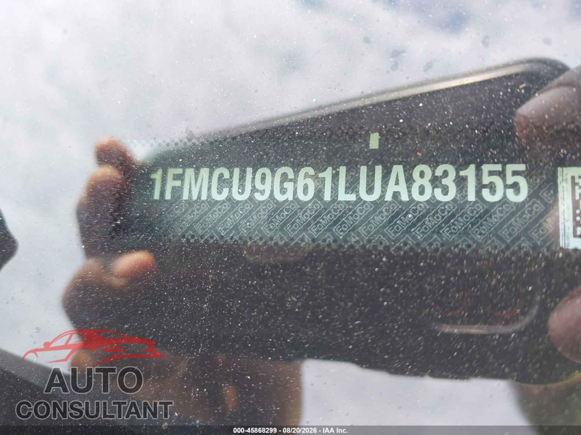 FORD ESCAPE 2020 - 1FMCU9G61LUA83155