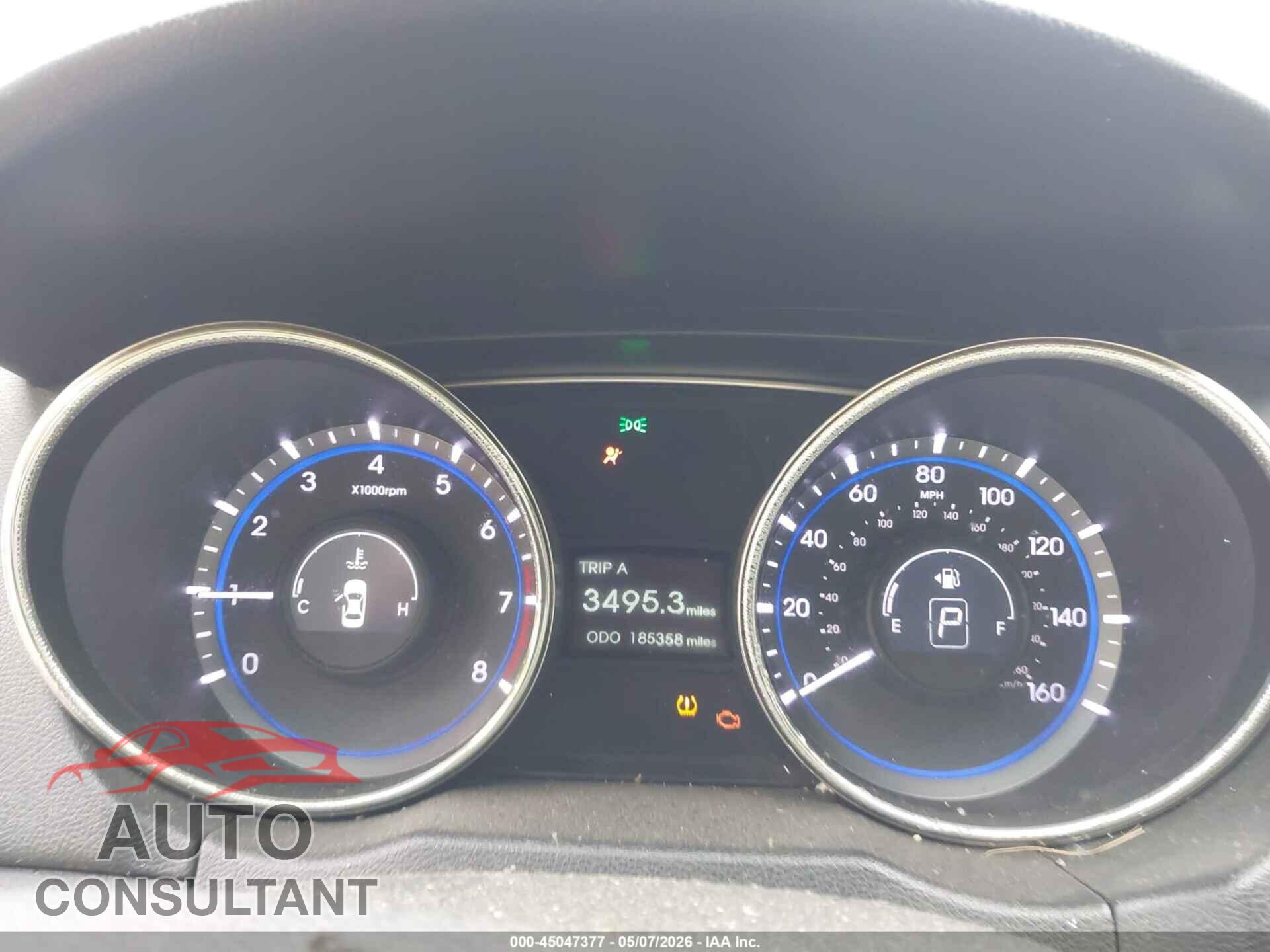 HYUNDAI SONATA 2012 - 5NPEC4AC0CH389050