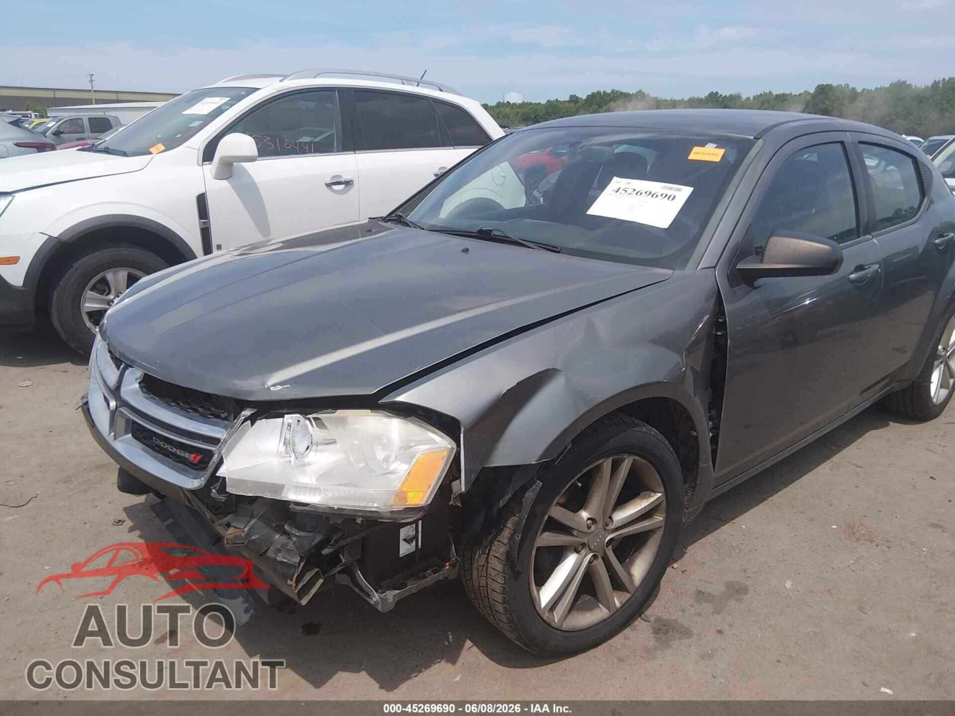 DODGE AVENGER 2013 - 1C3CDZAG8DN582105