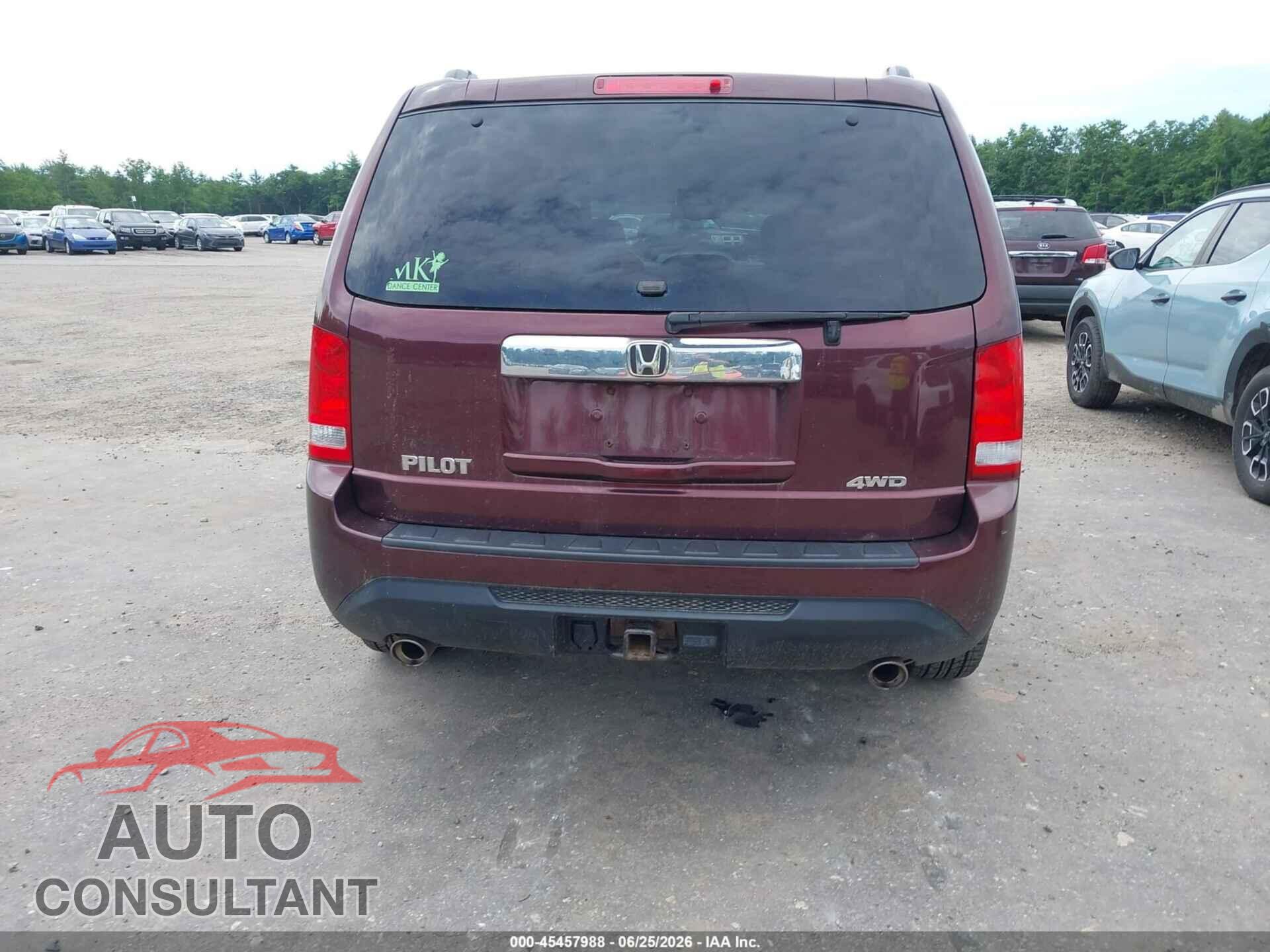 HONDA PILOT 2012 - 5FNYF4H53CB016630
