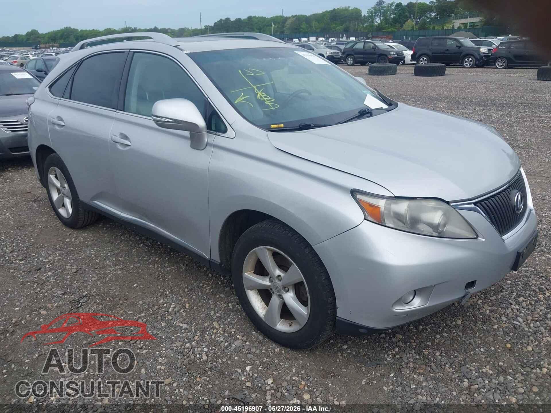 LEXUS RX 350 2010 - 2T2BK1BA0AC044176