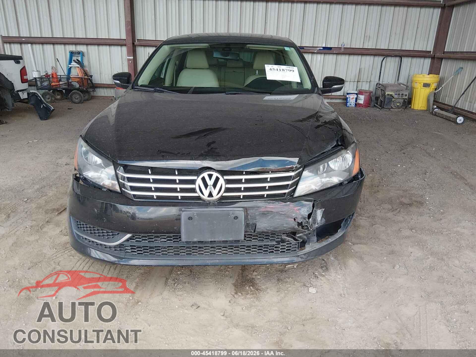 VOLKSWAGEN PASSAT 2014 - 1VWBN7A30EC115437