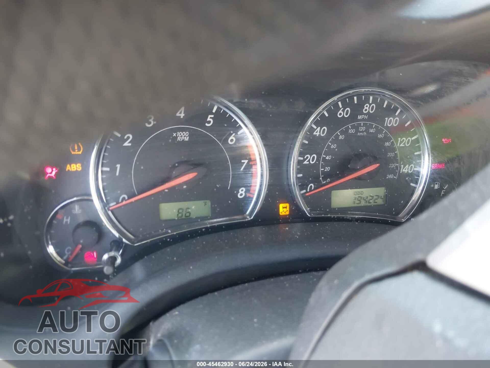 TOYOTA COROLLA 2012 - 2T1BU4EE9CC899587