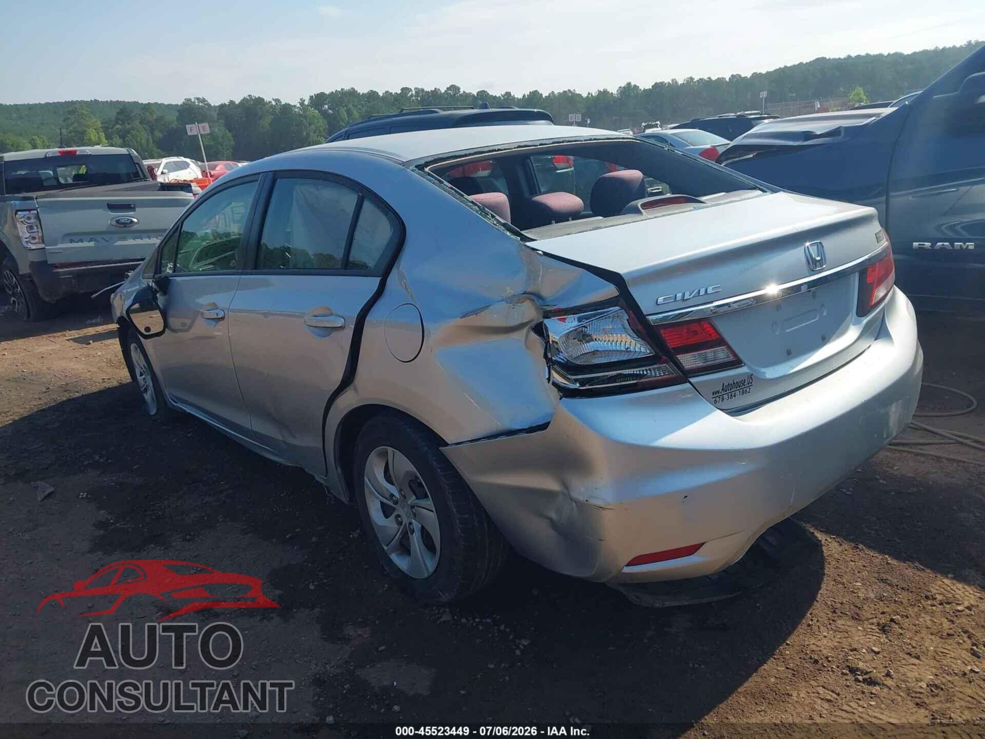 HONDA CIVIC 2013 - 2HGFB2F56DH554567