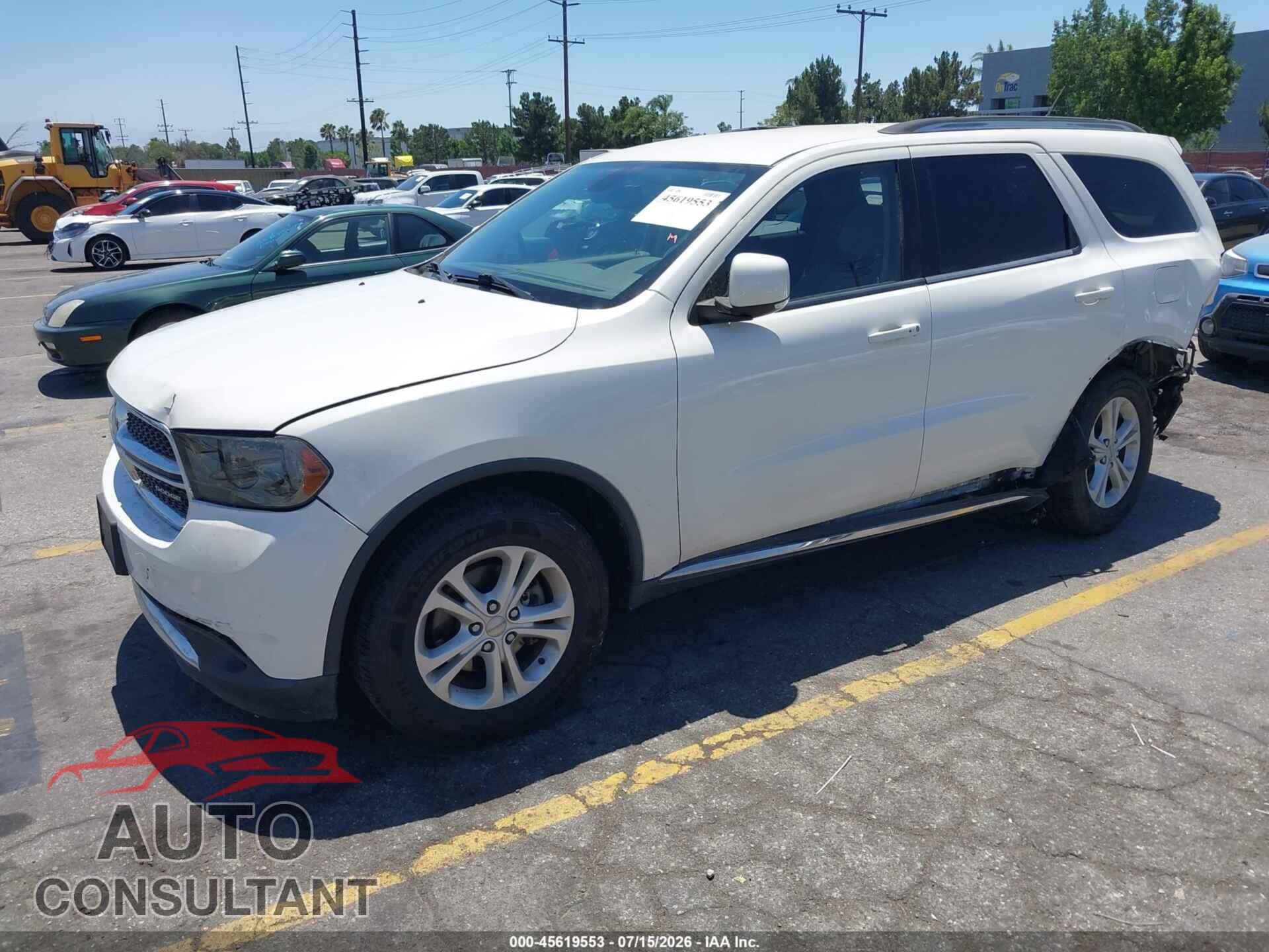 DODGE DURANGO 2012 - 1C4RDHDGXCC182777