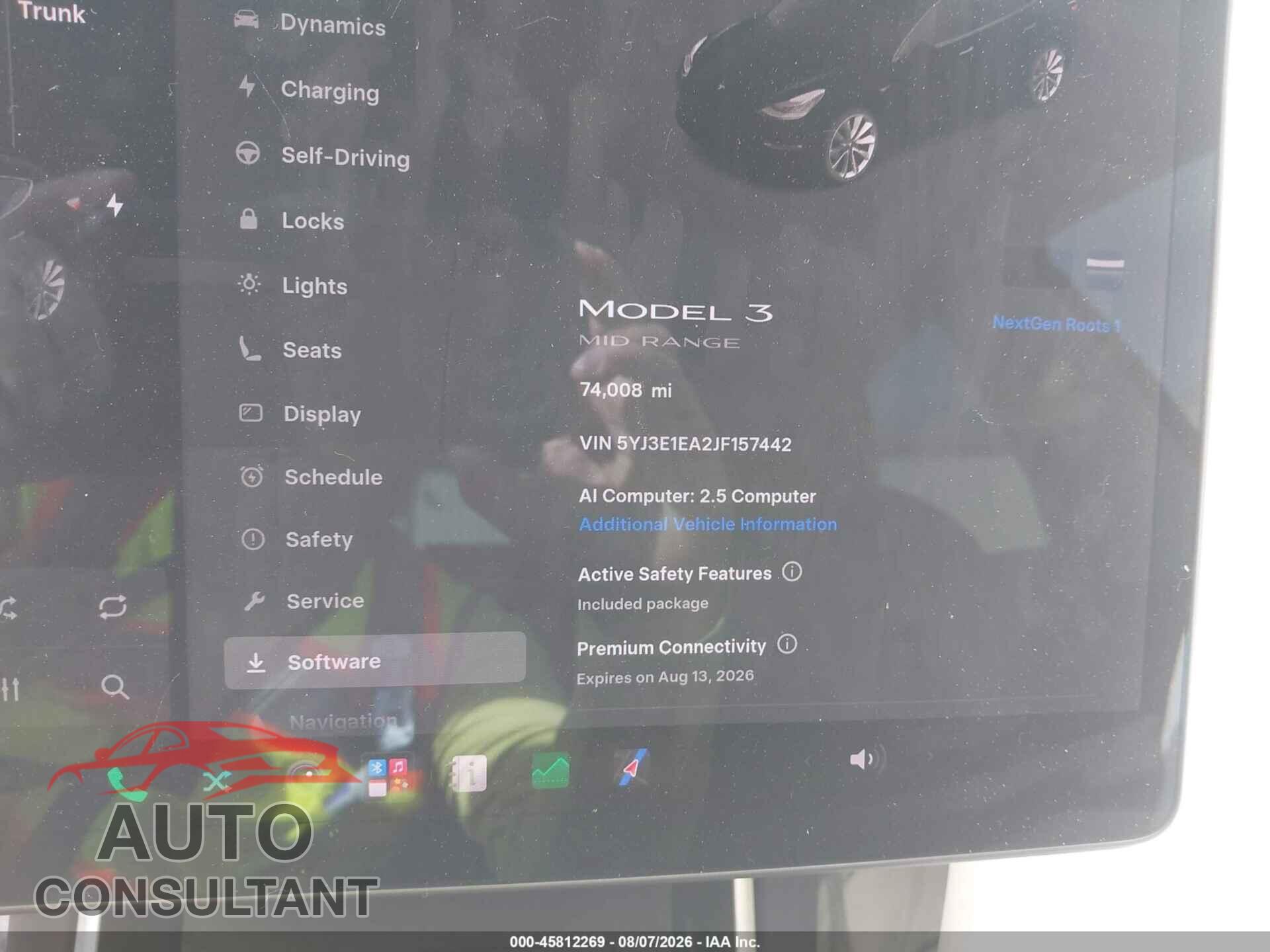 TESLA MODEL 3 2018 - 5YJ3E1EA2JF157442