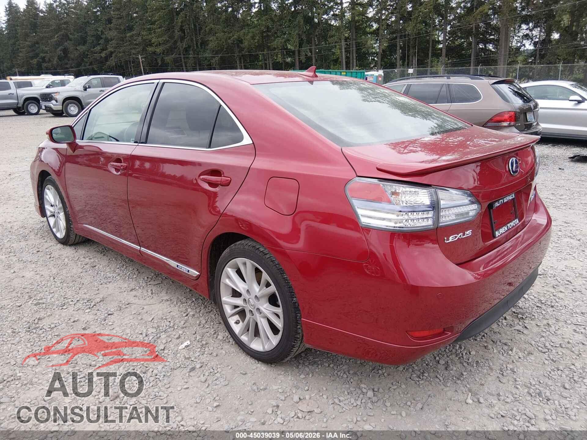 LEXUS HS 250H 2010 - JTHBB1BA9A2020704