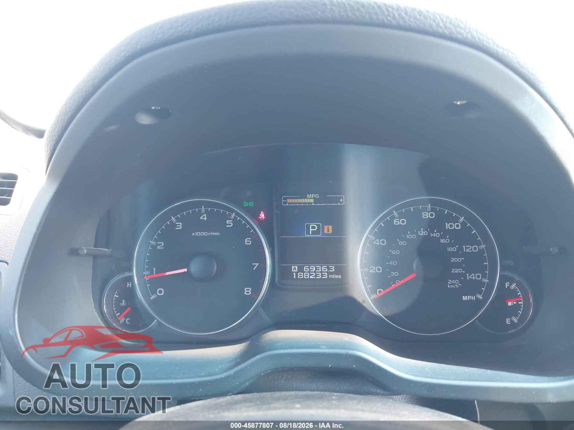 SUBARU OUTBACK 2014 - 4S4BRBPC5E3294040