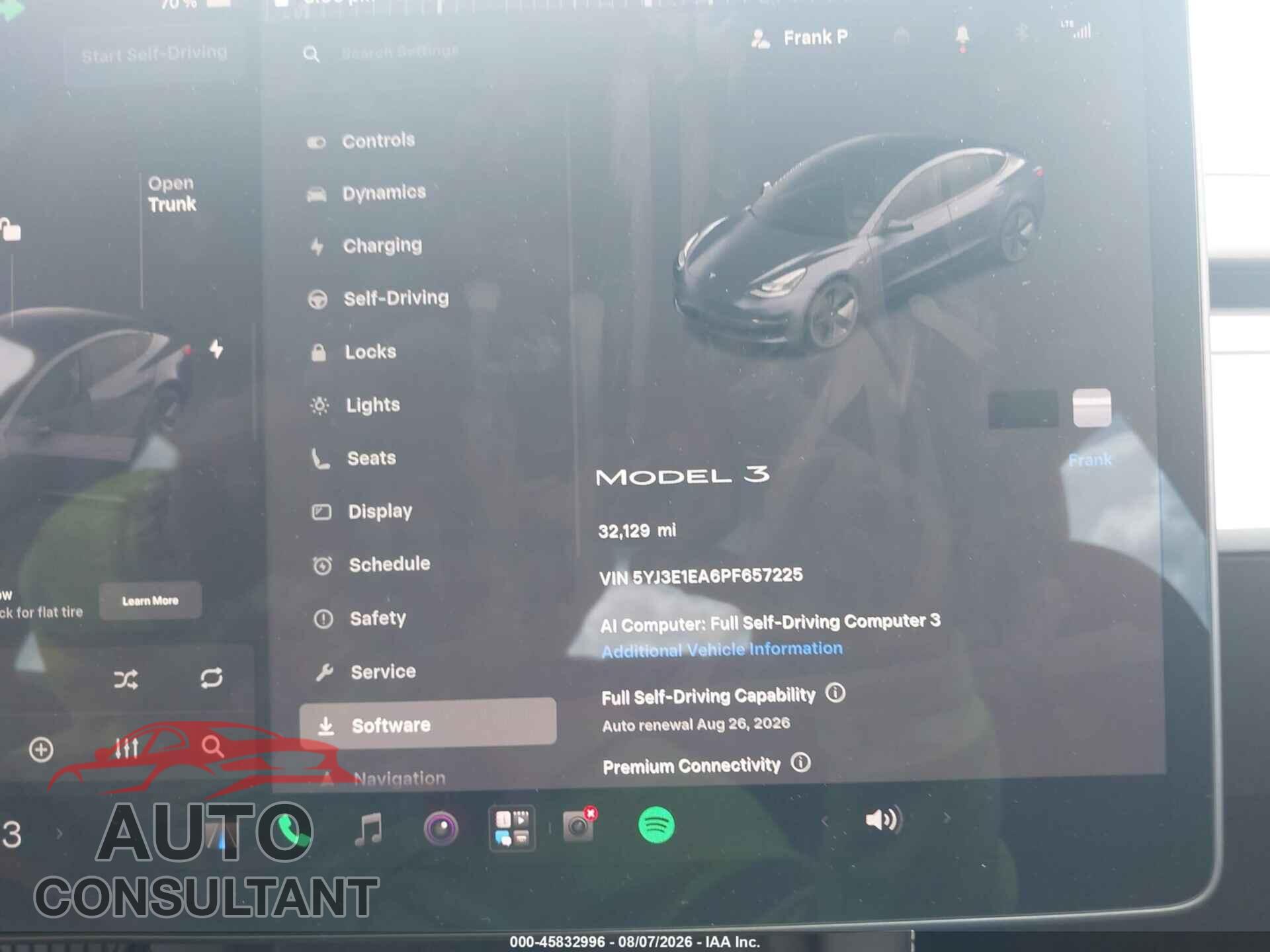 TESLA MODEL 3 2023 - 5YJ3E1EA6PF657225