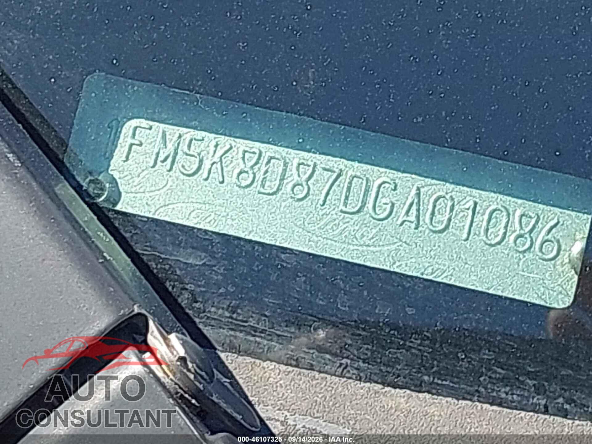 FORD EXPLORER 2013 - 1FM5K8D87DGA01086