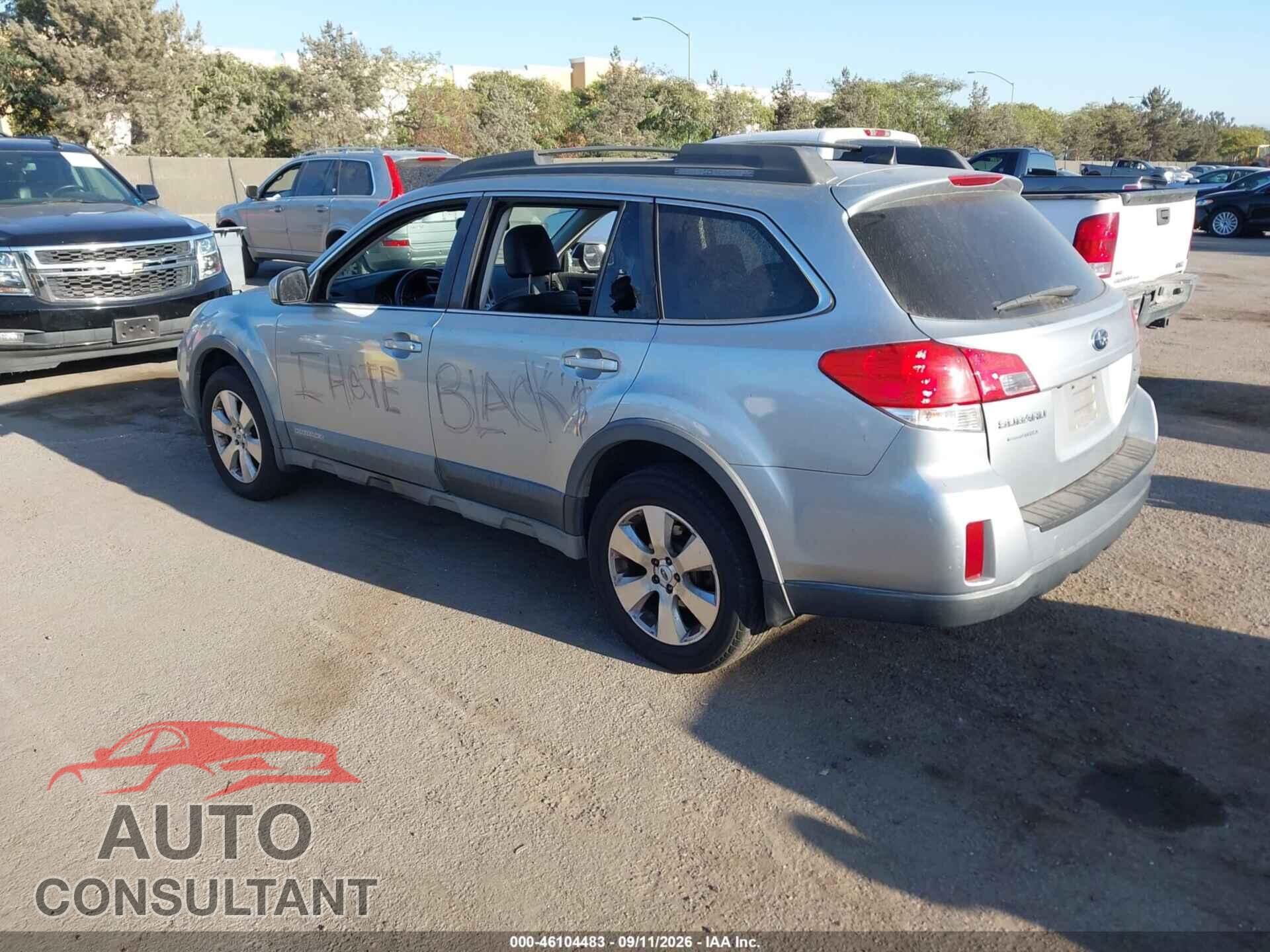 SUBARU OUTBACK 2012 - 4S4BRDLC2C2201964