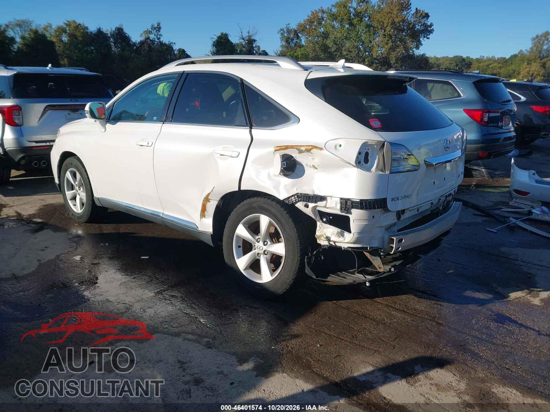 LEXUS RX 350 2010 - 2T2BK1BA2AC017514